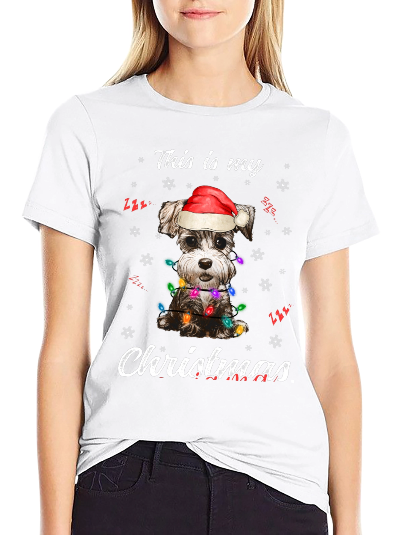 Festive Dog Christmas T-Shirt