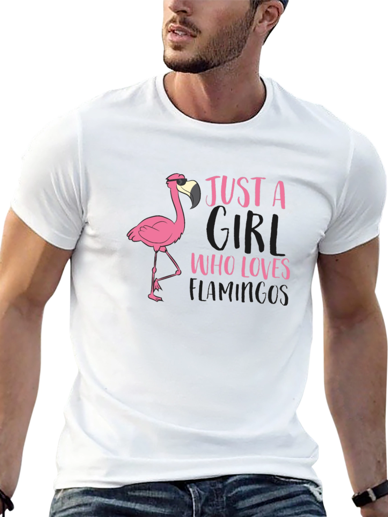 Just A Girl Who Loves Flamingos T-Shirt