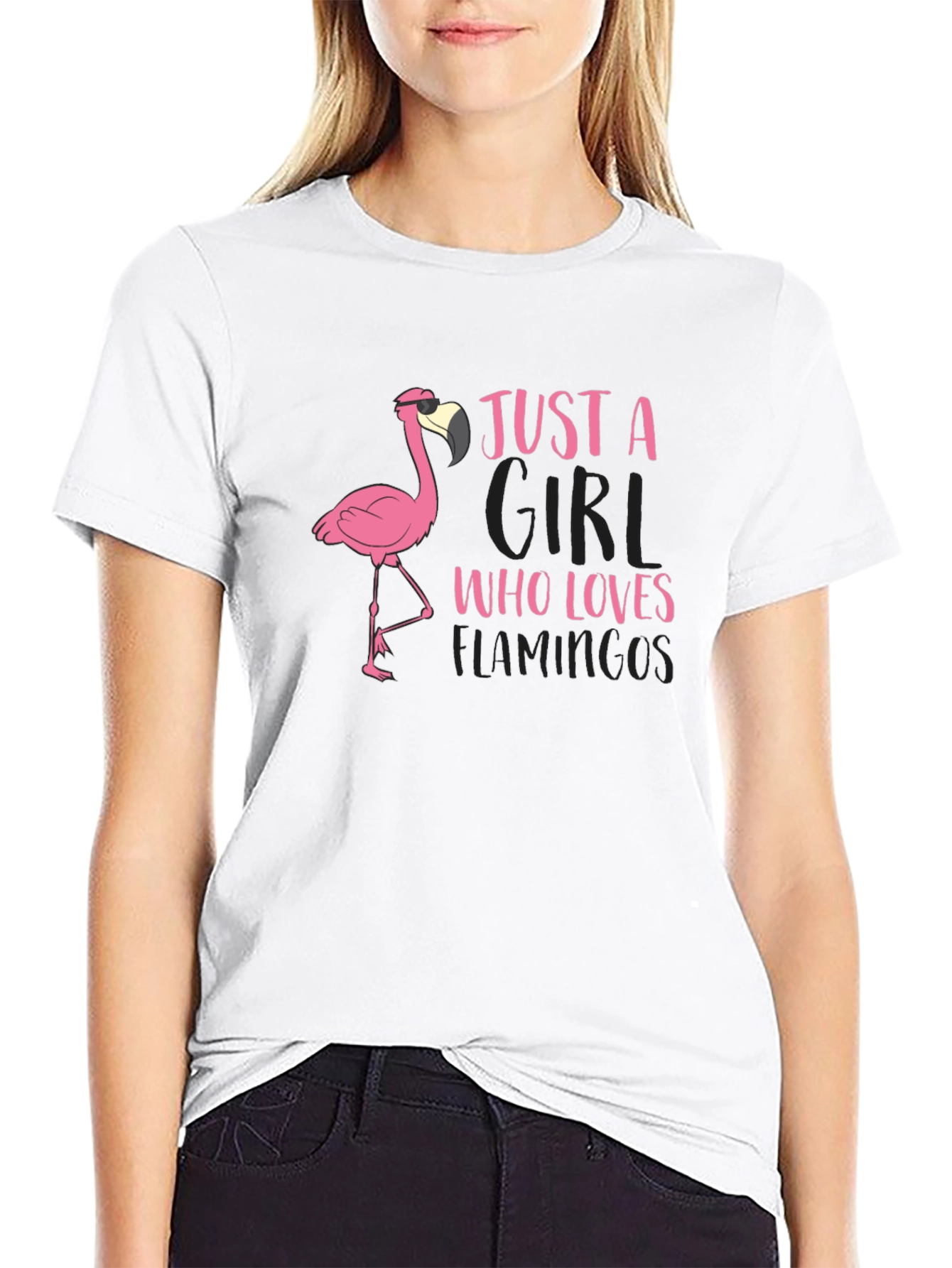 Just A Girl Who Loves Flamingos T-Shirt