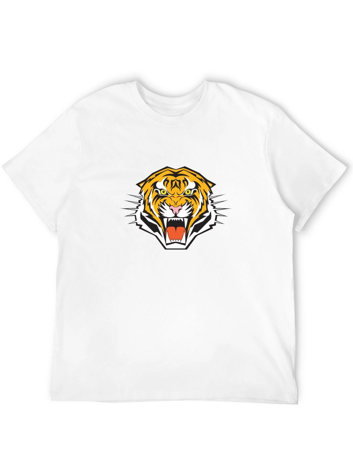 Bold Tiger Graphic Tee - Mens Black T-Shirt