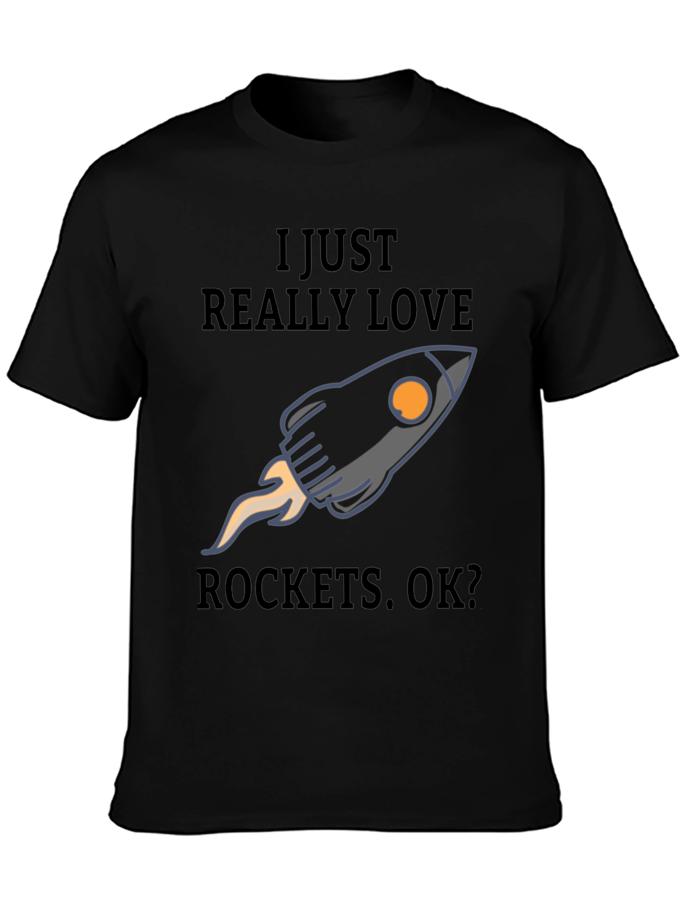 I Love Rockets T-Shirt - Space Enthusiast Tee