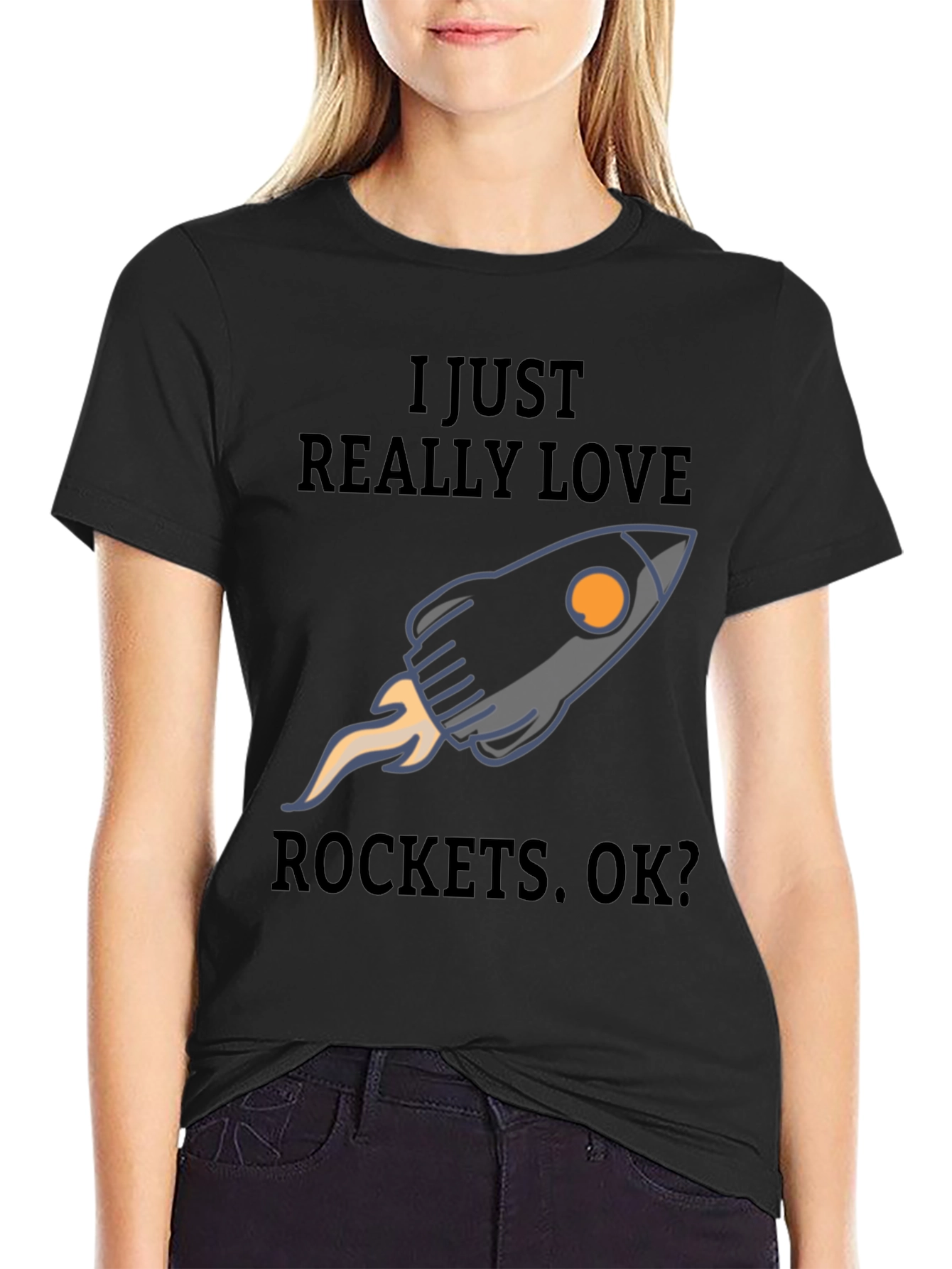 I Love Rockets T-Shirt - Space Enthusiast Tee