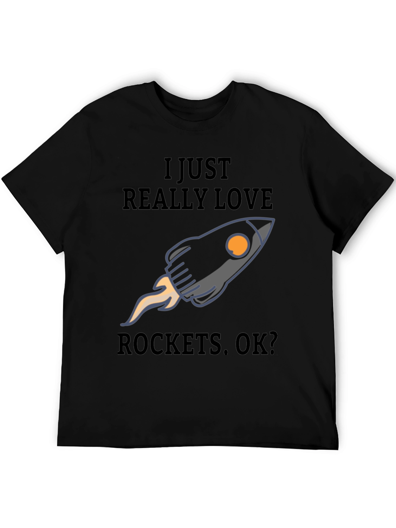 I Love Rockets T-Shirt - Space Enthusiast Tee