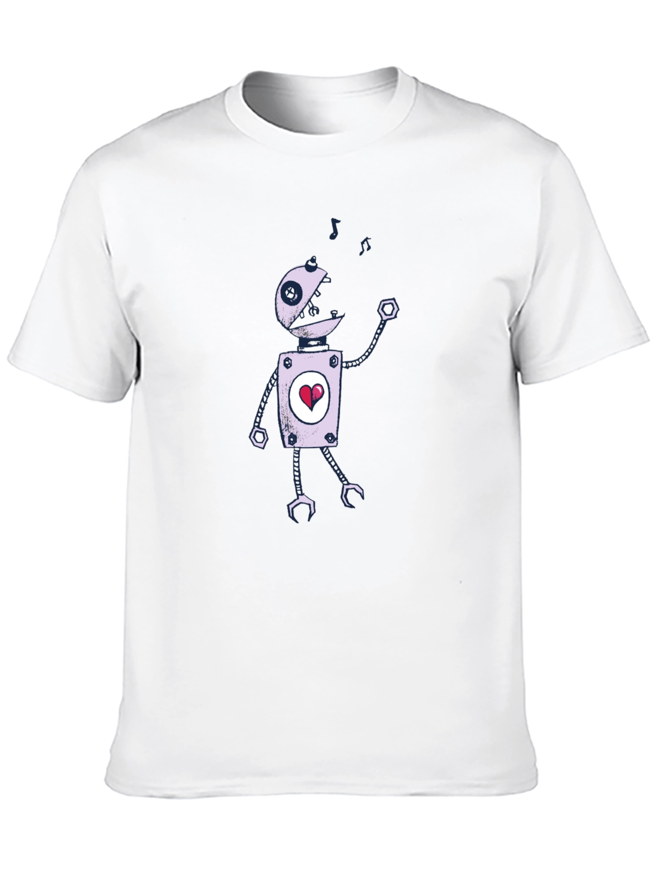 Robot Heart T-Shirt - Unique Graphic Tee