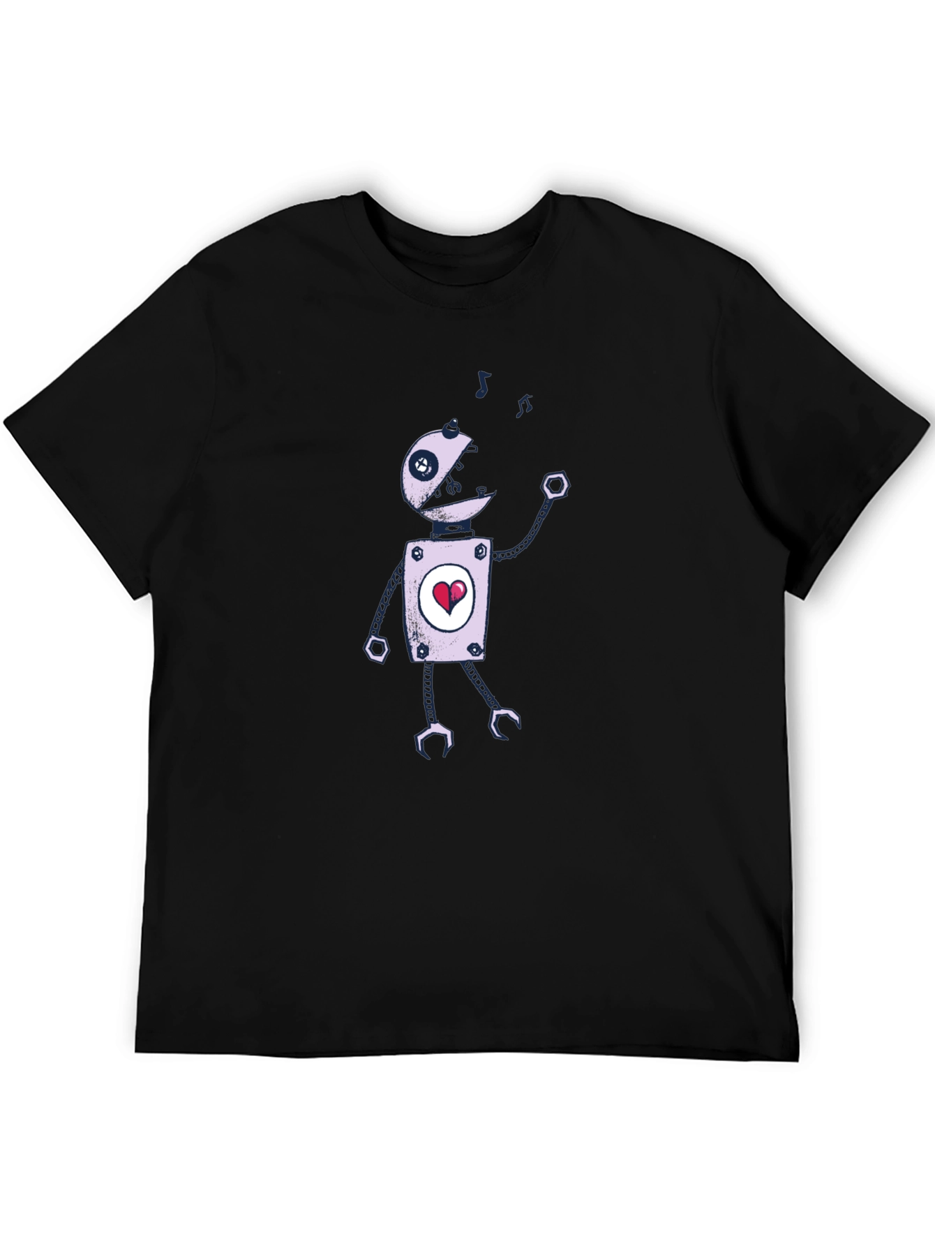 Robot Heart T-Shirt - Unique Graphic Tee