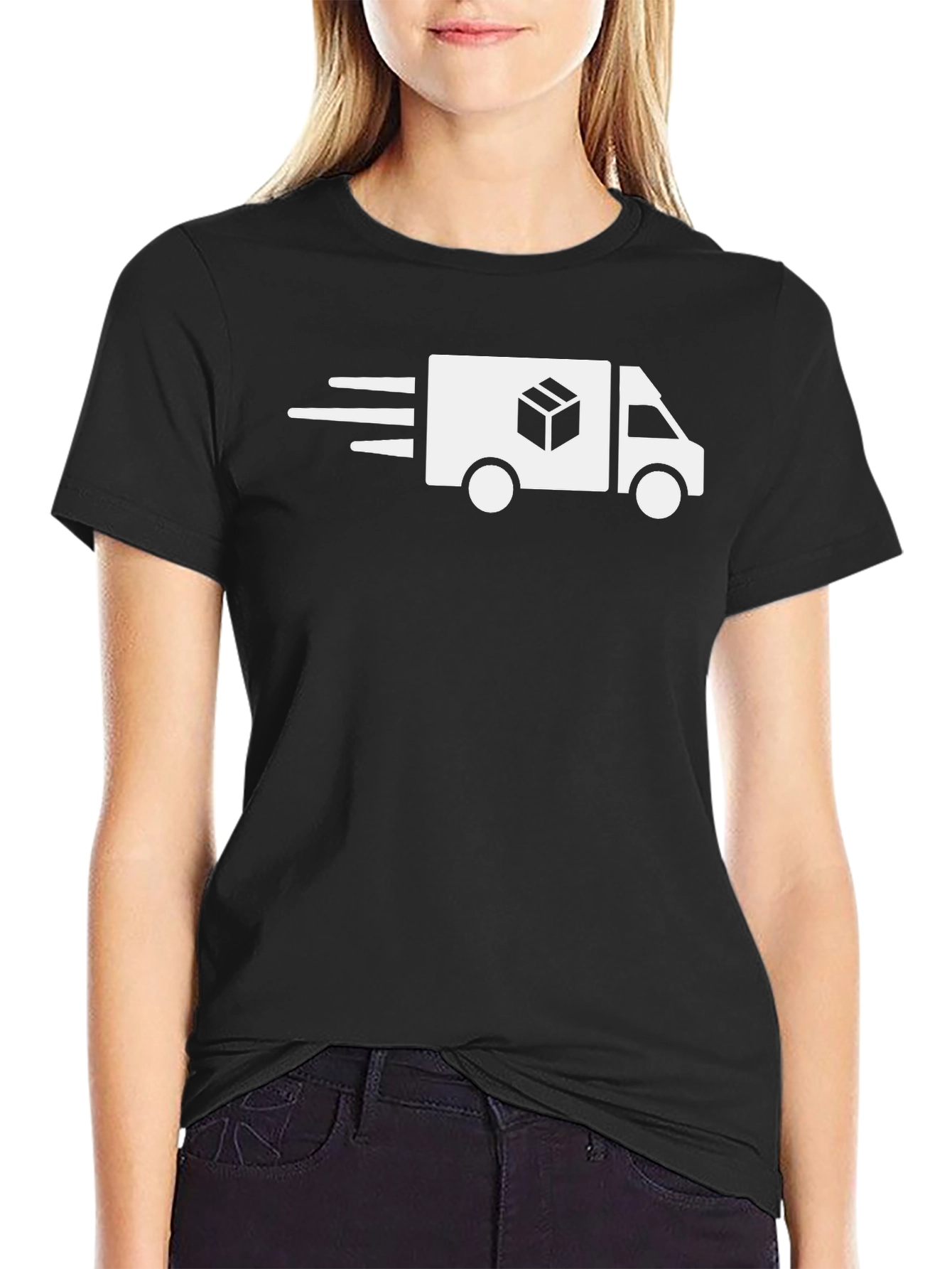 Delivery Truck Graphic Tee - Fast Shipping Shirt