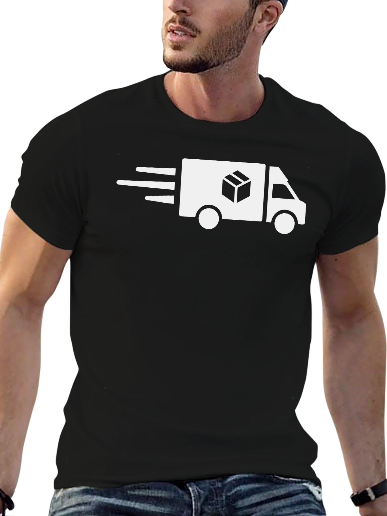Delivery Truck Graphic Tee - Fast Shipping Shirt
