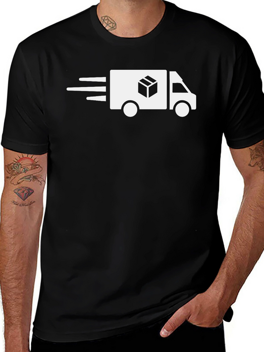 Delivery Truck Graphic Tee - Fast Shipping Shirt