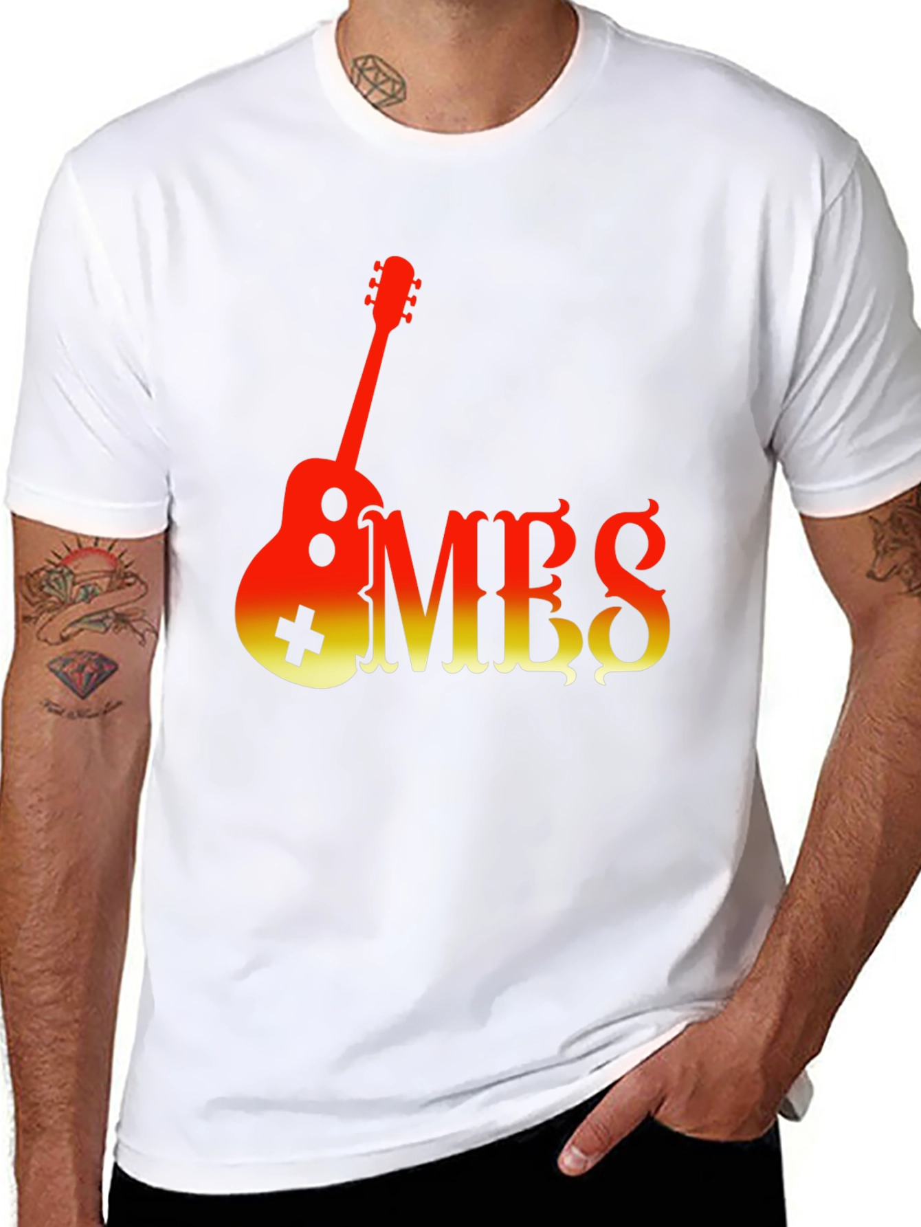 Guitar MBS Graphic Tee - Cool Band Shirt