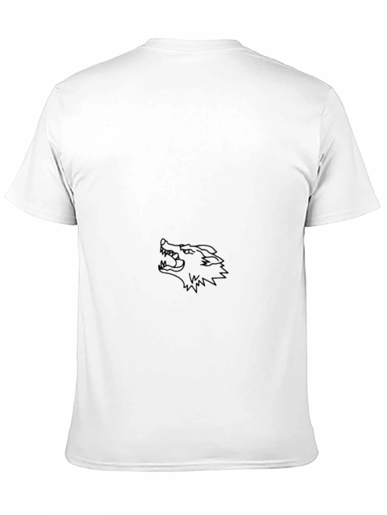 Black Wolf Graphic Print Tee