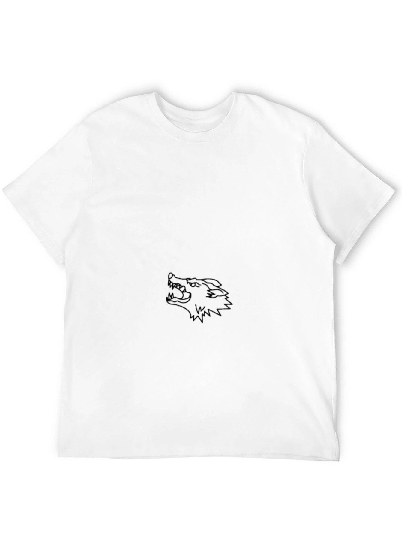 Black Wolf Graphic Print Tee