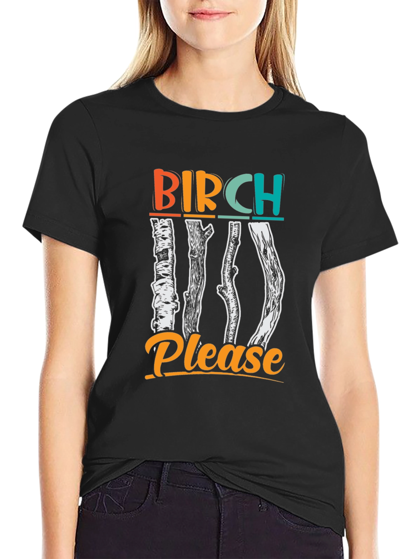 Birch Please Graphic T-Shirt Funny Tree Pun Tee