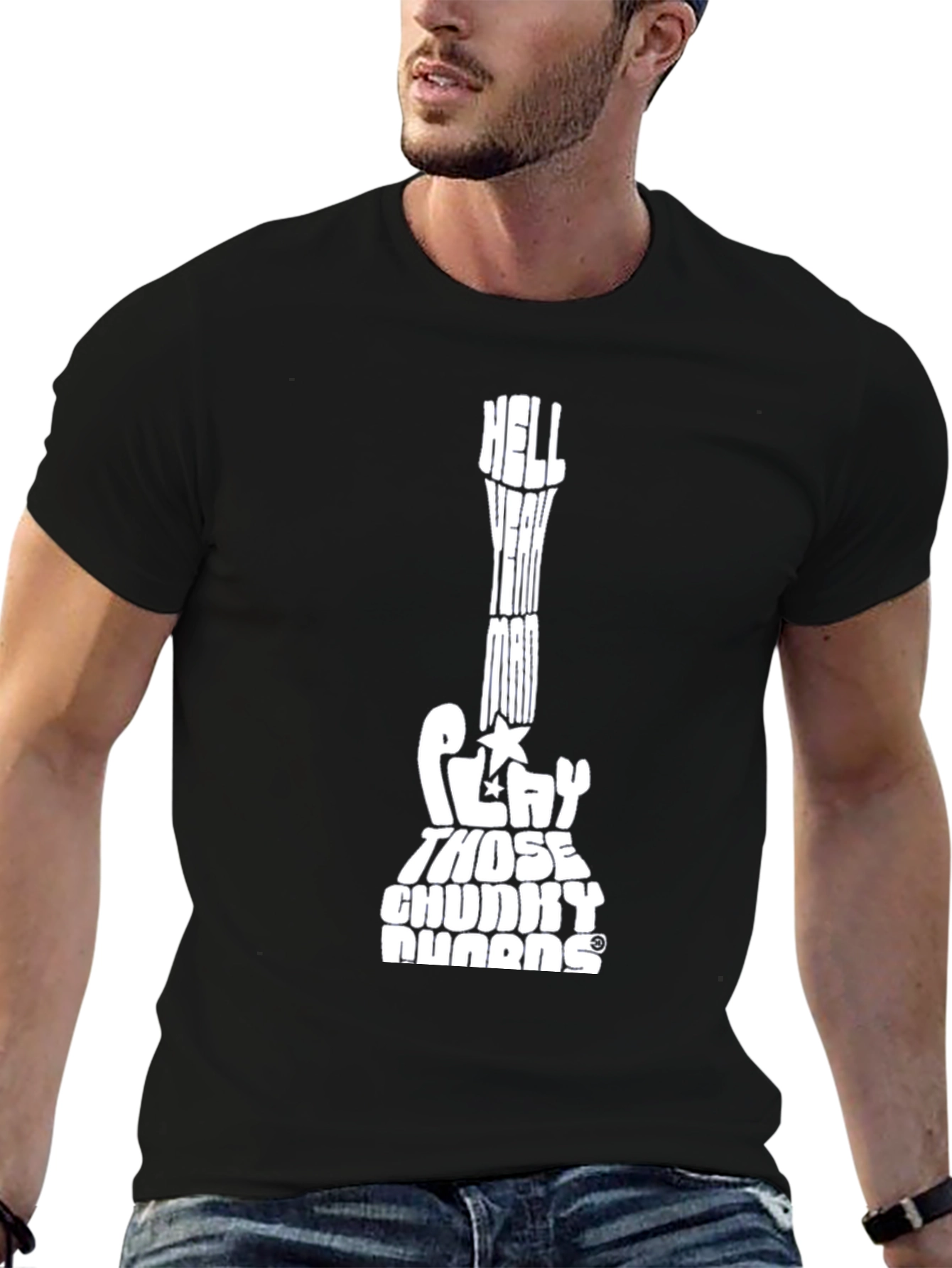 Hell Yeah Man Guitar Chord T-Shirt