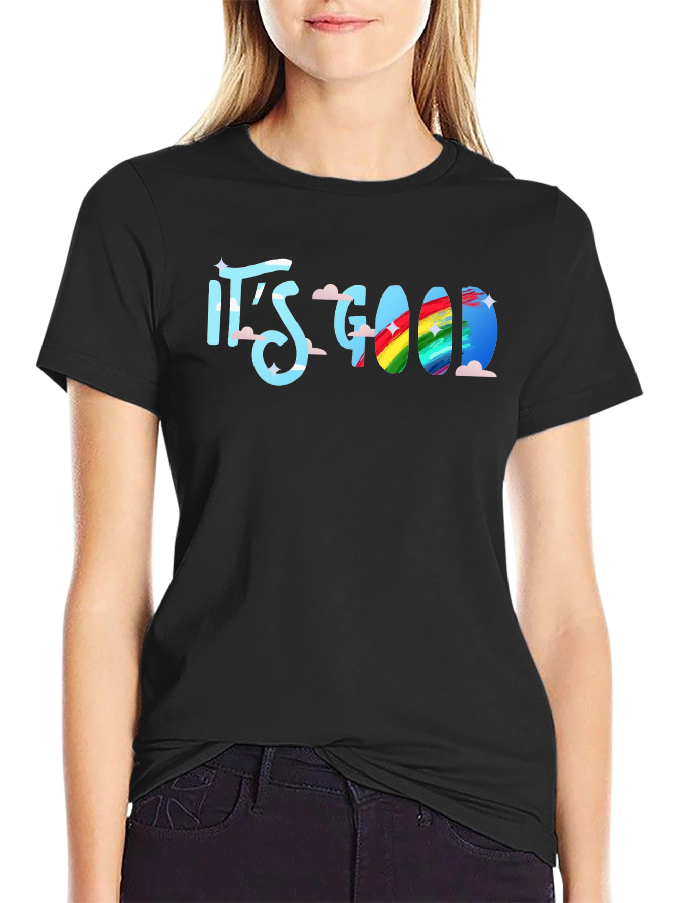 Its Good T-Shirt: Rainbow Cloud Design