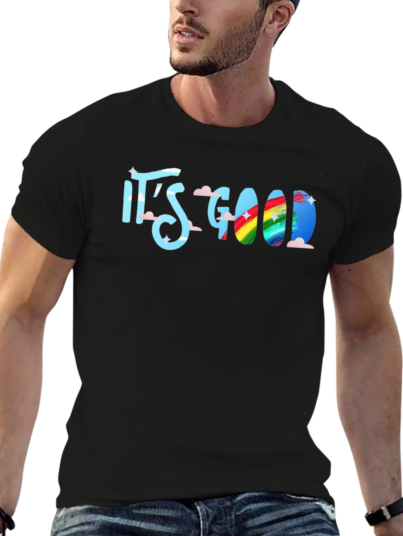 Its Good T-Shirt: Rainbow Cloud Design