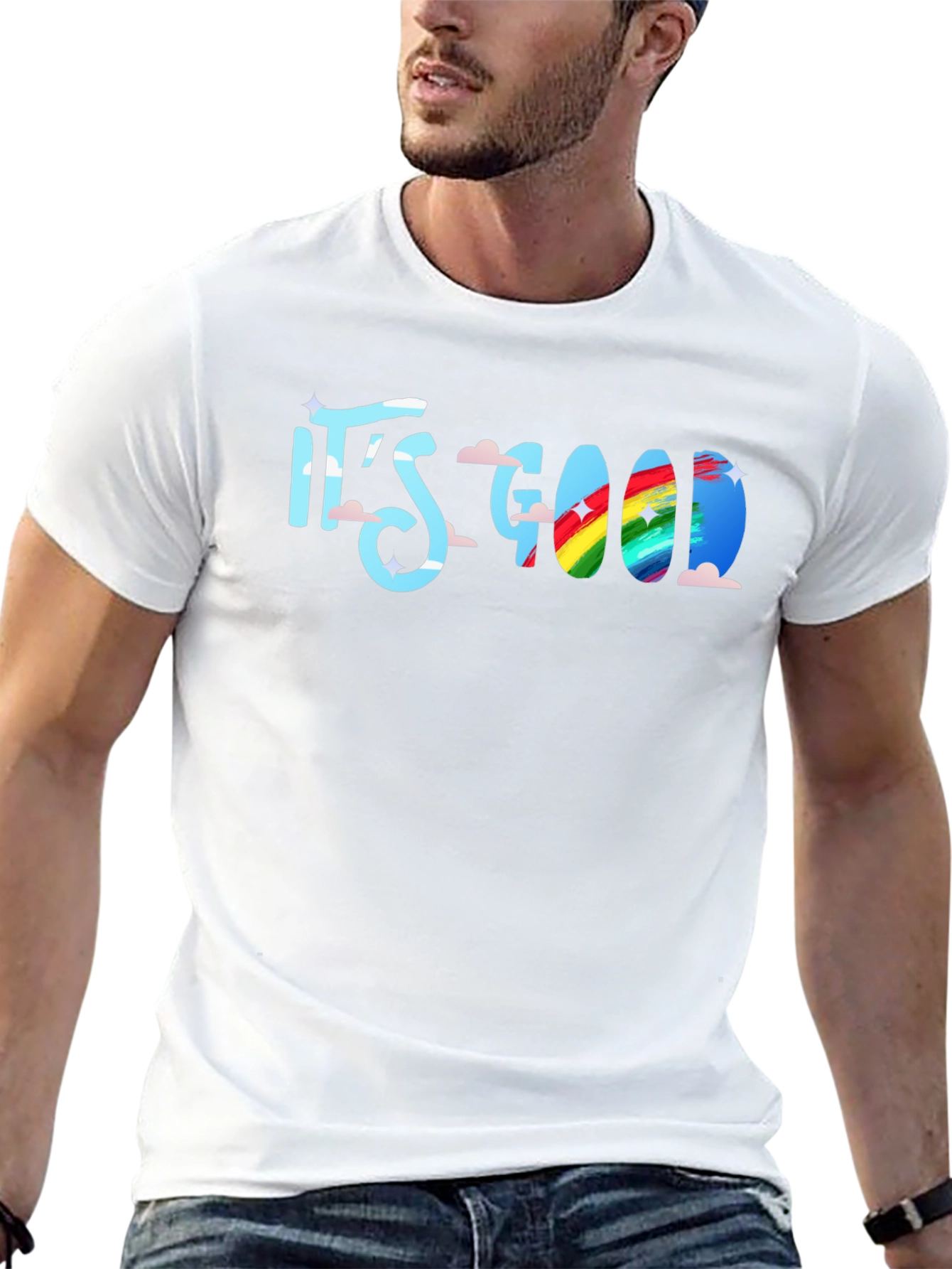 Its Good T-Shirt: Rainbow Cloud Design