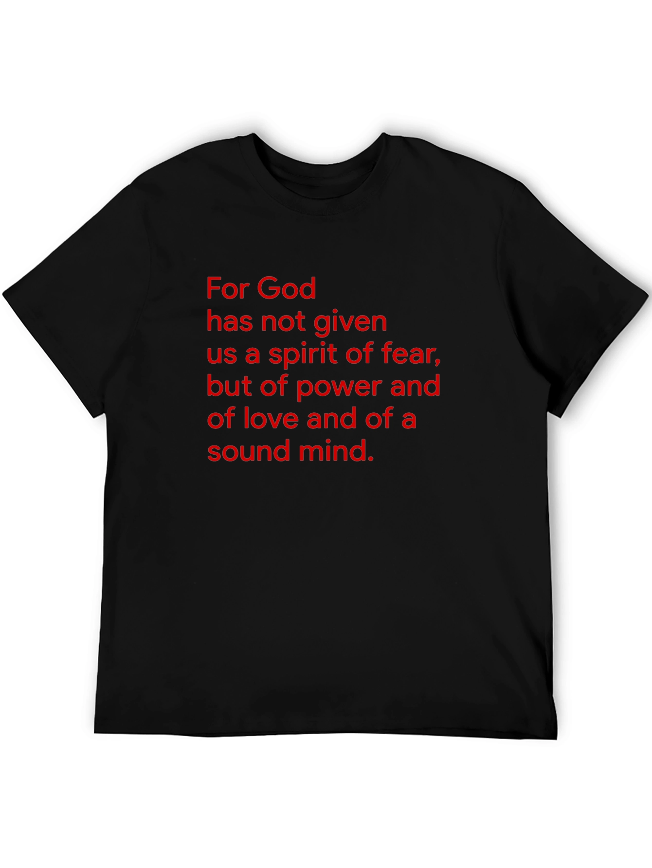 Faith Inspired Black T-Shirt - Gods Gift
