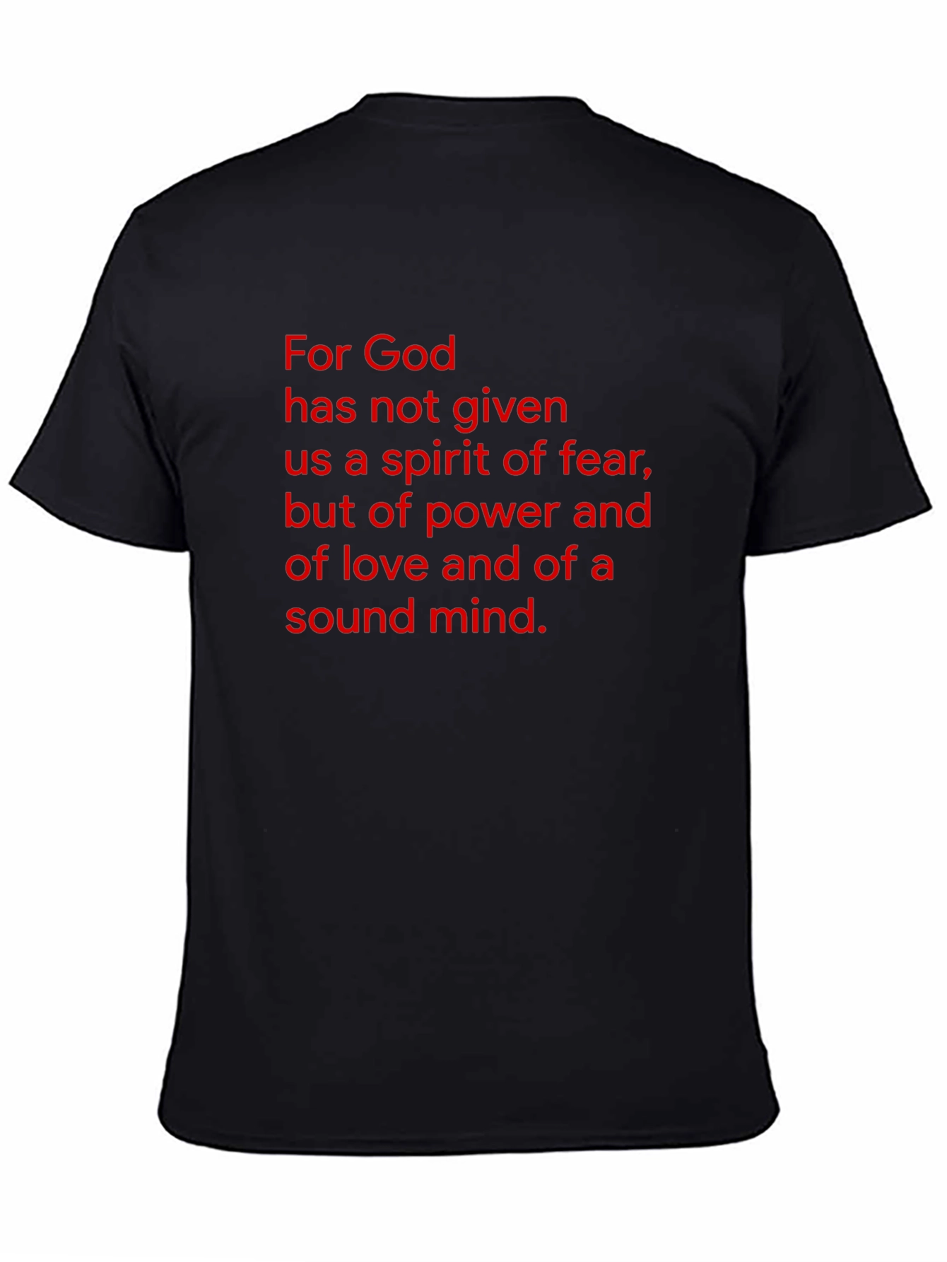 Faith Inspired Black T-Shirt - Gods Gift