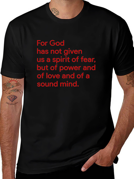 Faith Inspired Black T-Shirt - Gods Gift