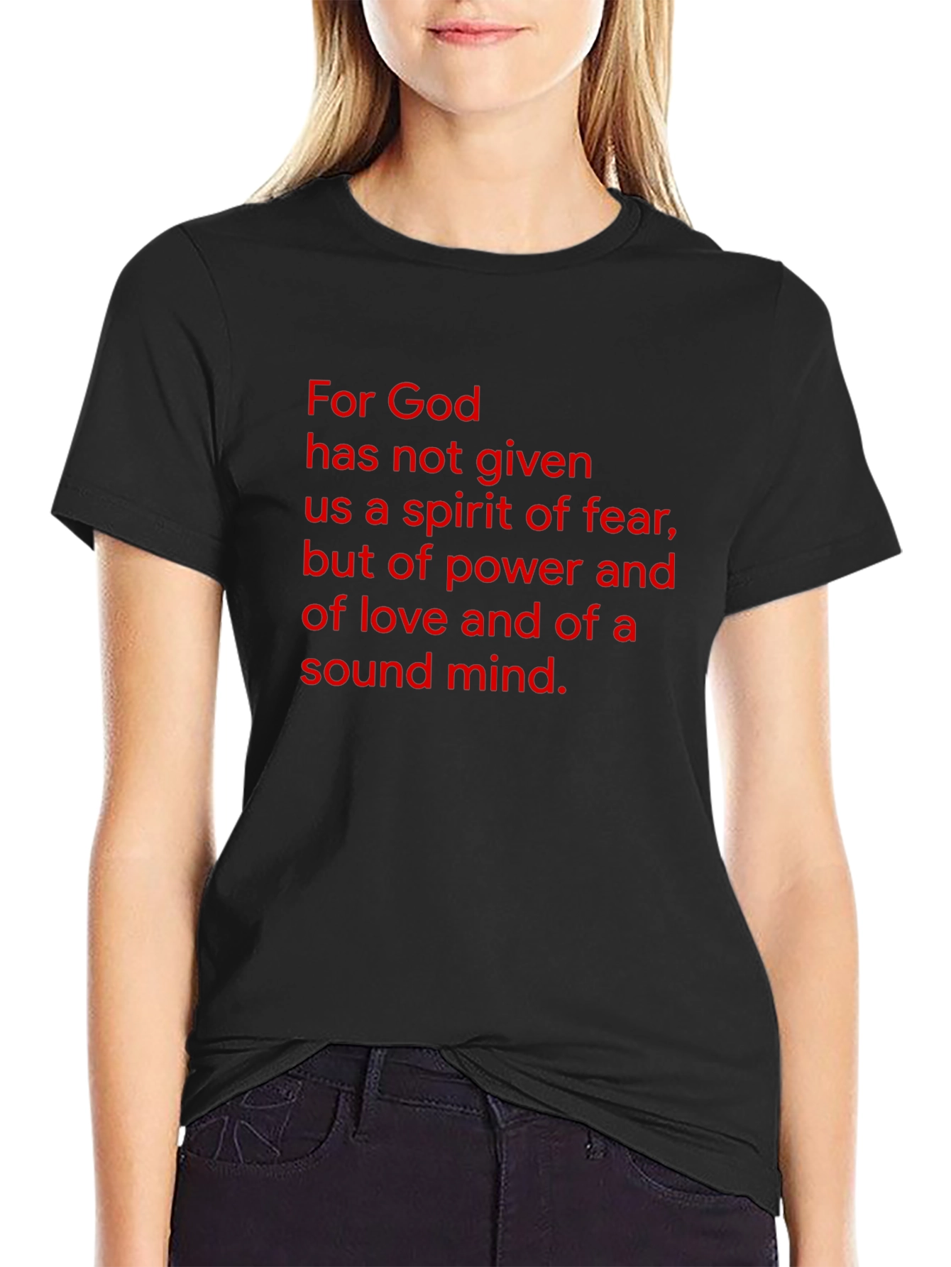 Faith Inspired Black T-Shirt - Gods Gift