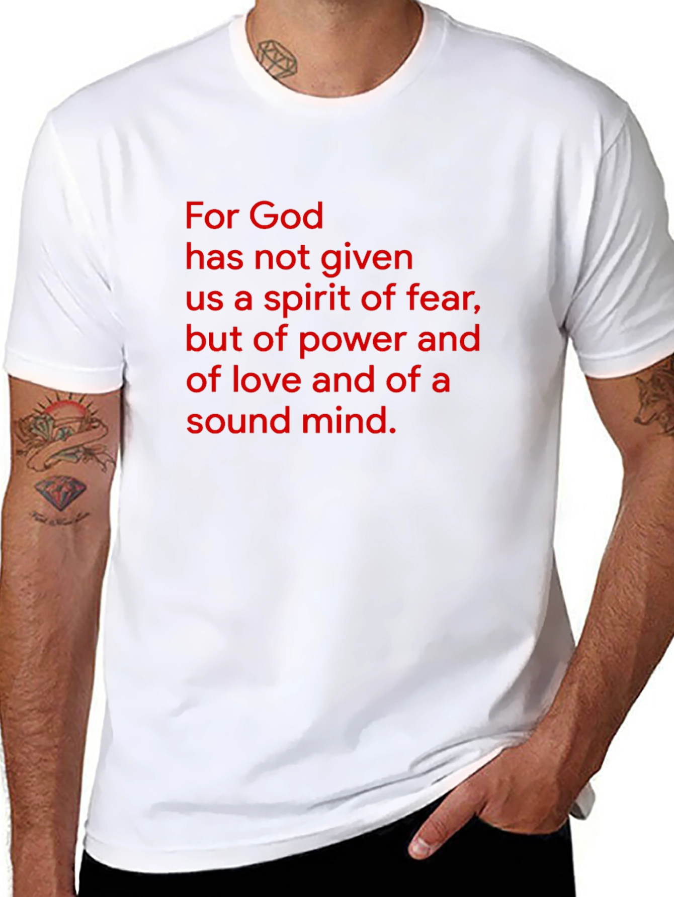 Faith Inspired Black T-Shirt - Gods Gift