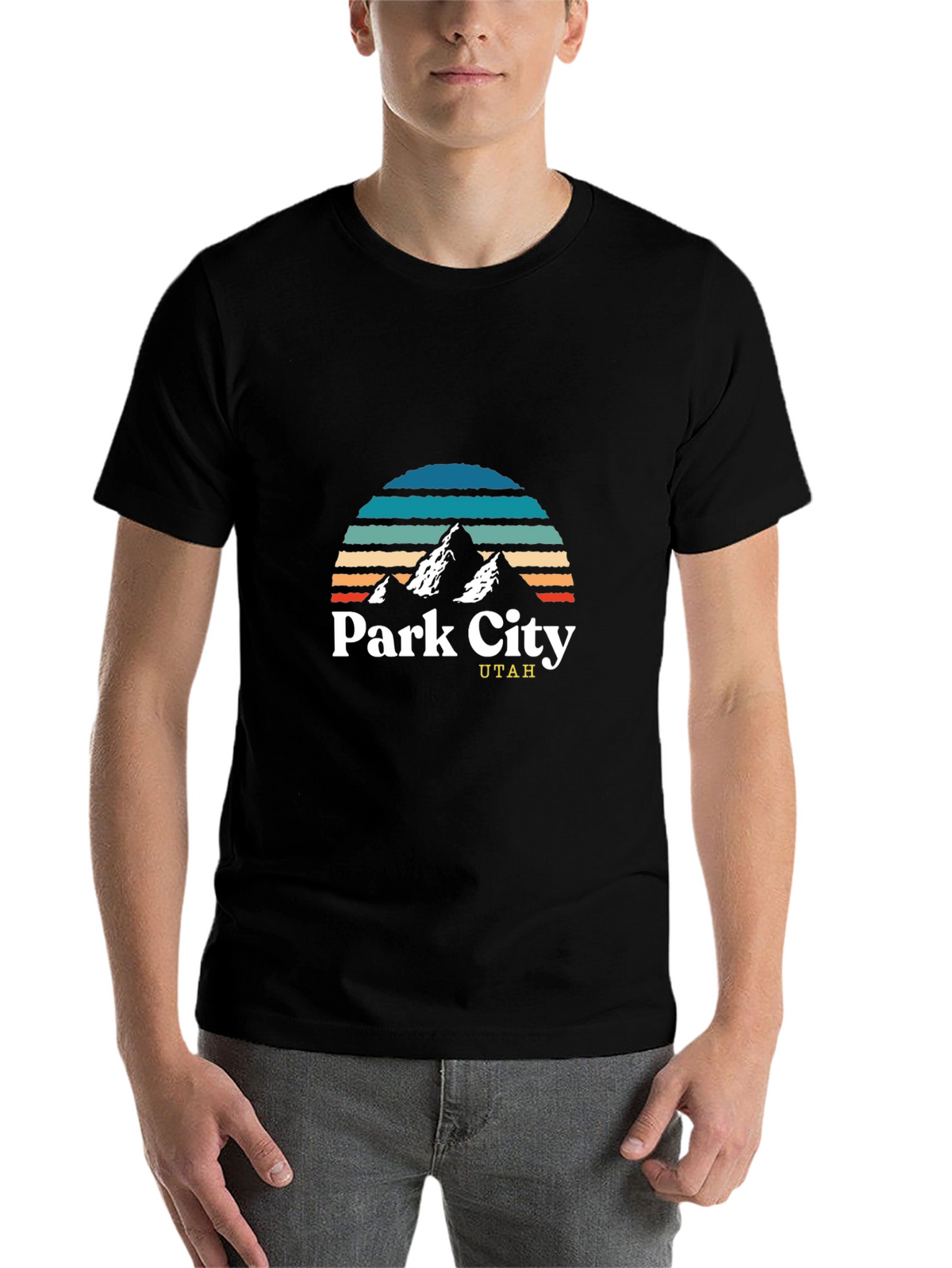 Park City Utah Graphic Tee - Retro Mountain Design
