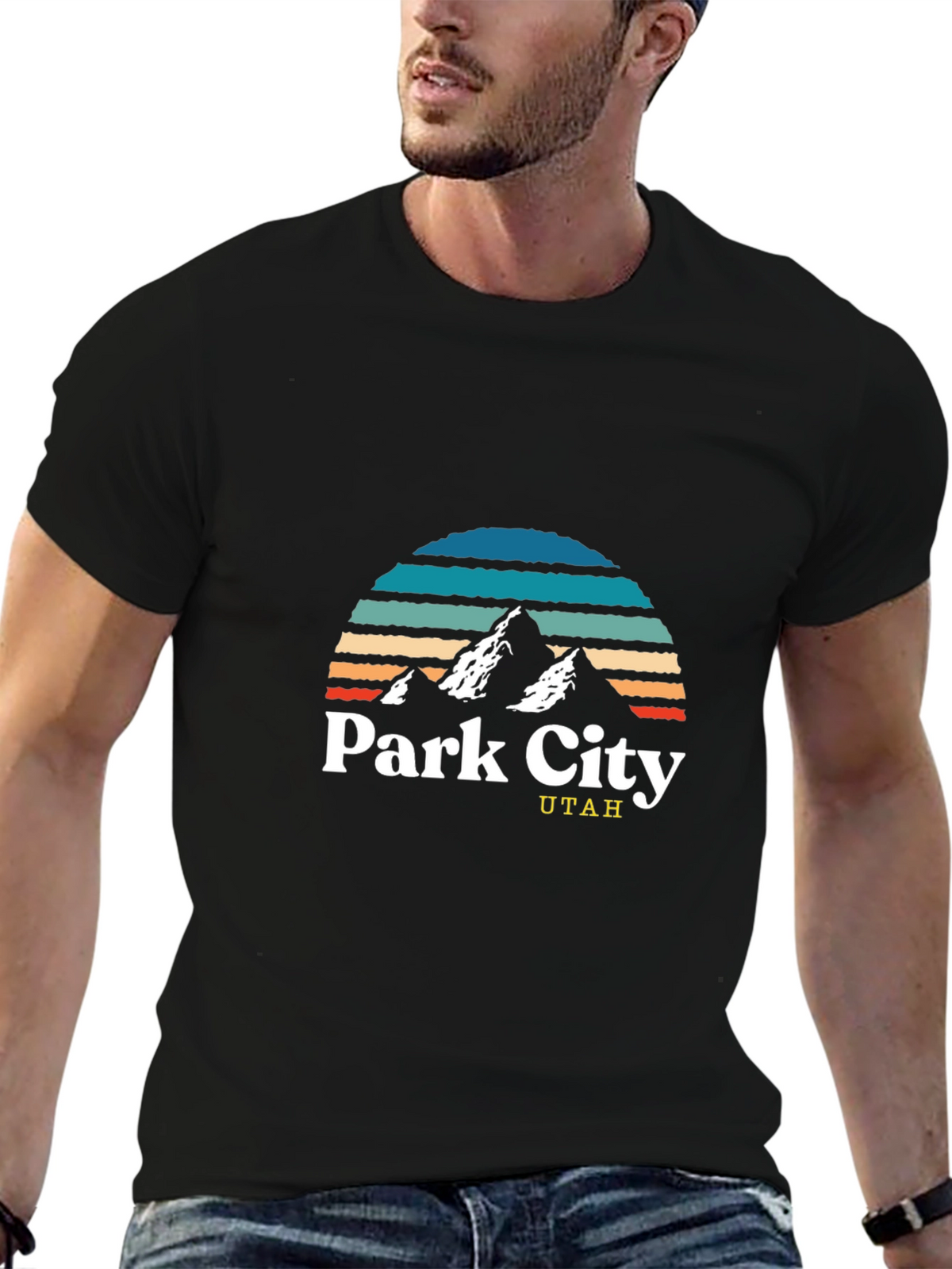 Park City Utah Graphic Tee - Retro Mountain Design