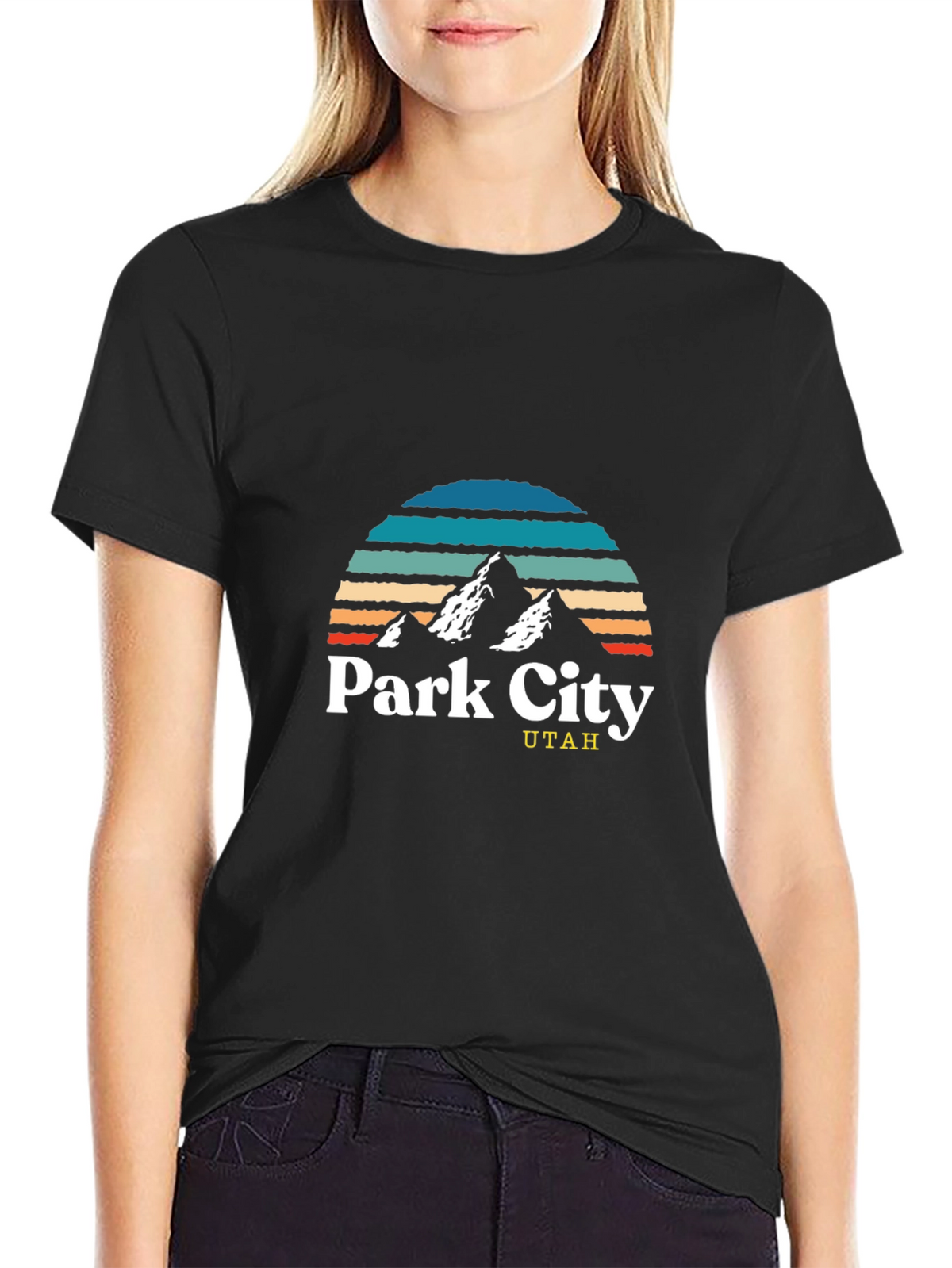 Park City Utah Graphic Tee - Retro Mountain Design