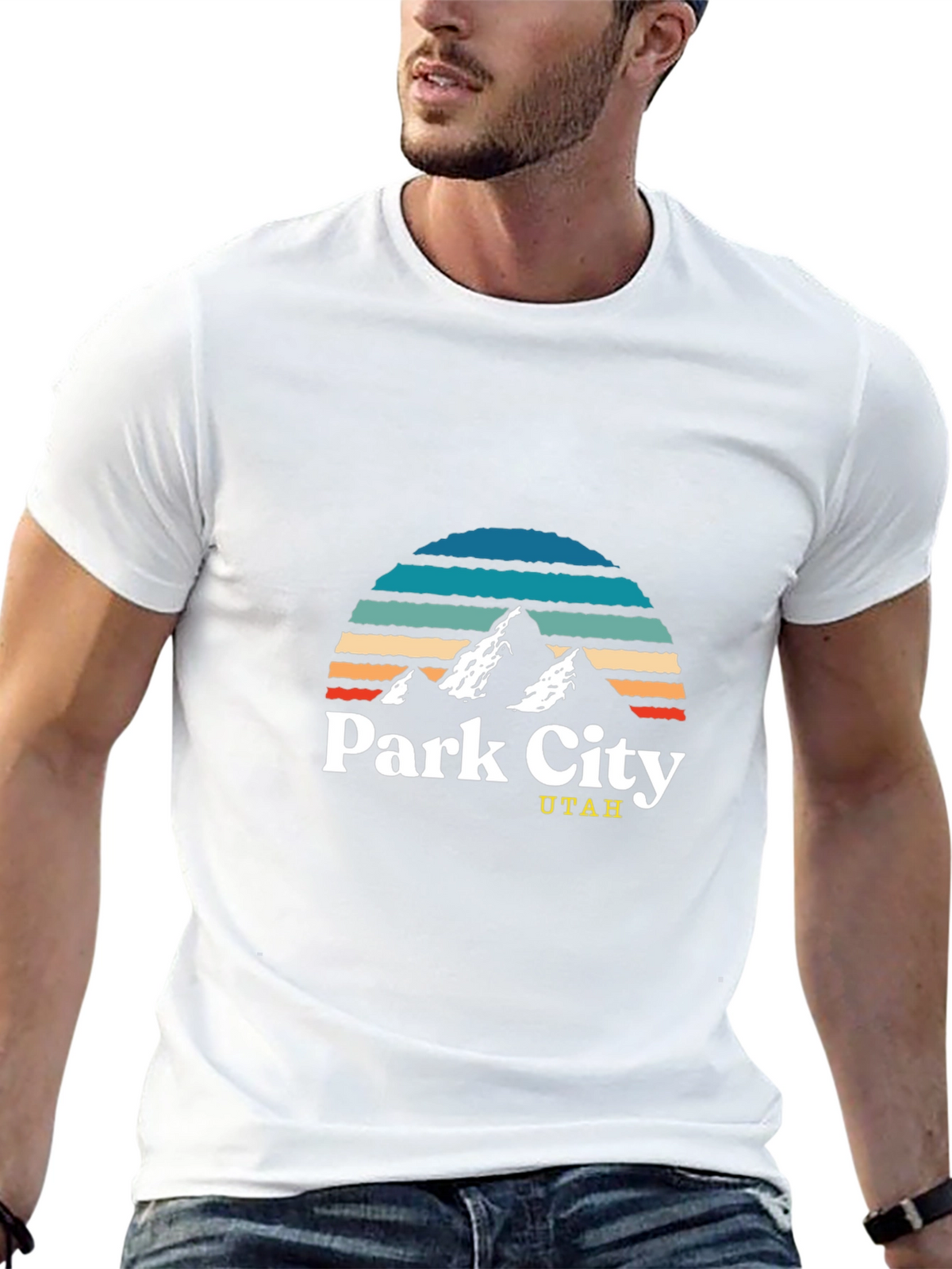 Park City Utah Graphic Tee - Retro Mountain Design