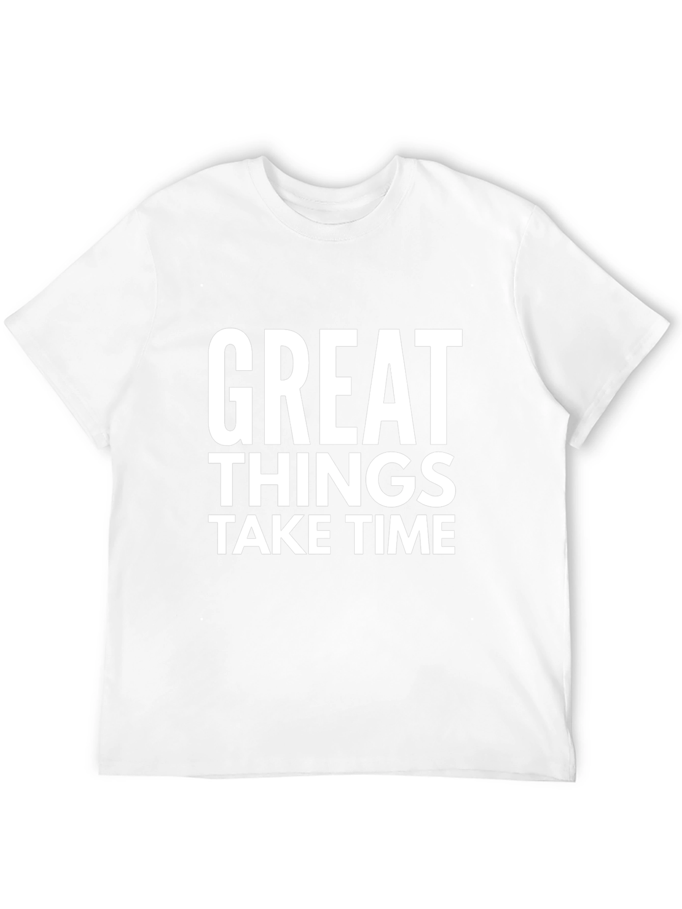 Great Things Take Time Graphic Tee - Black