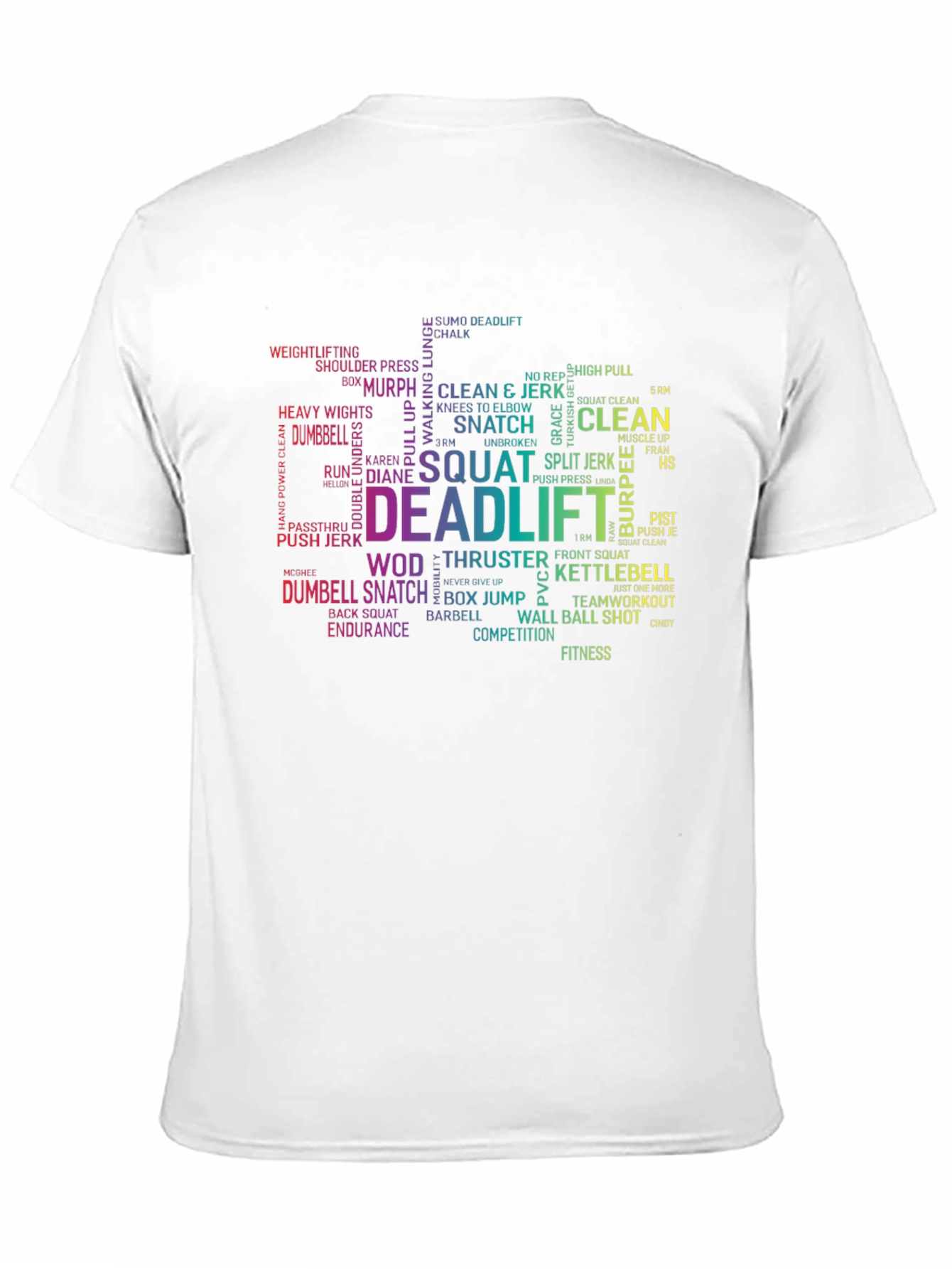 Workout Word Cloud T-Shirt - Fitness Apparel