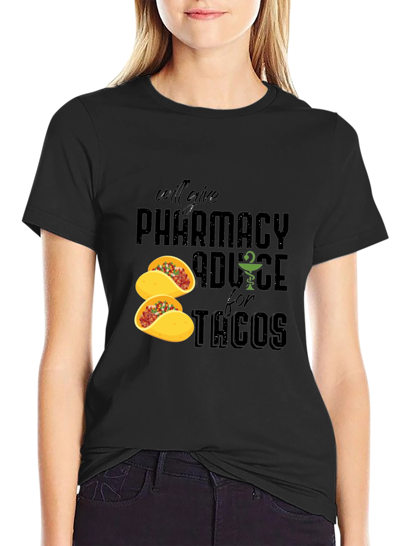 Pharmacy Advice For Tacos Graphic T-Shirt