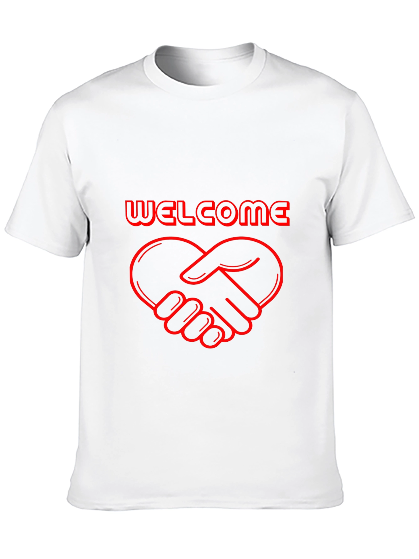Welcome Heart Handshake Graphic Tee