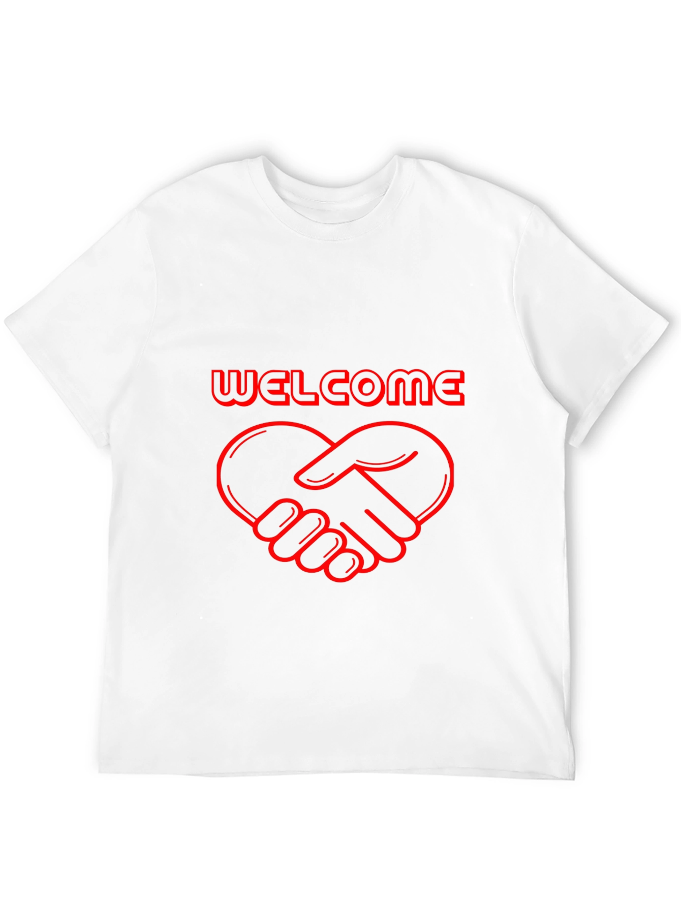 Welcome Heart Handshake Graphic Tee