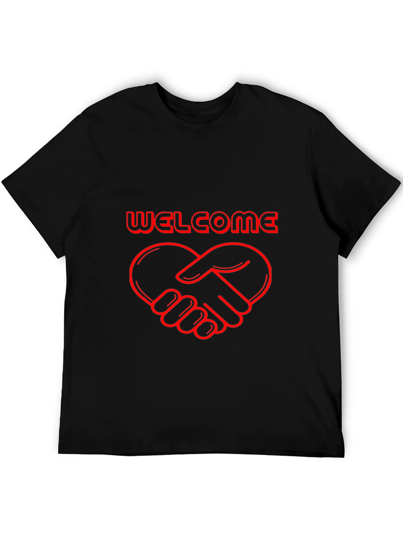 Welcome Heart Handshake Graphic Tee