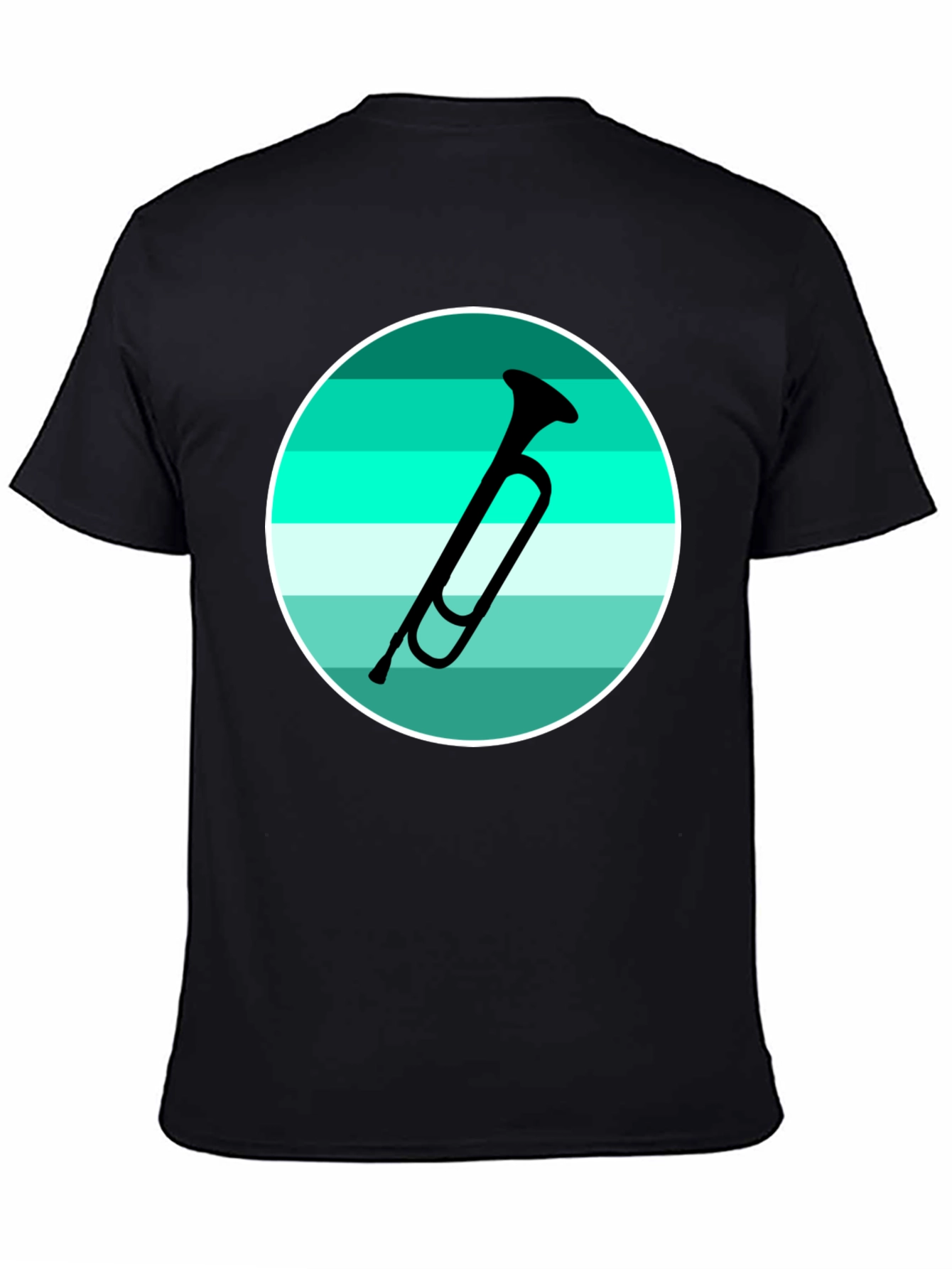 Musical Horn Graphic Tee - Black