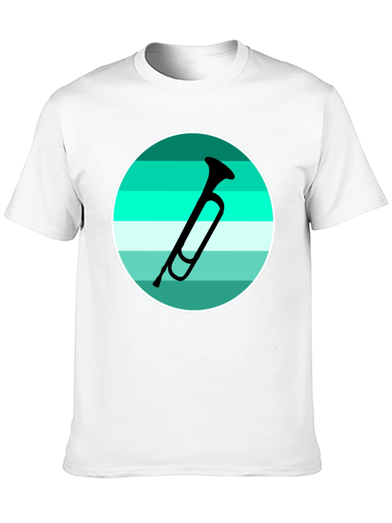 Musical Horn Graphic Tee - Black