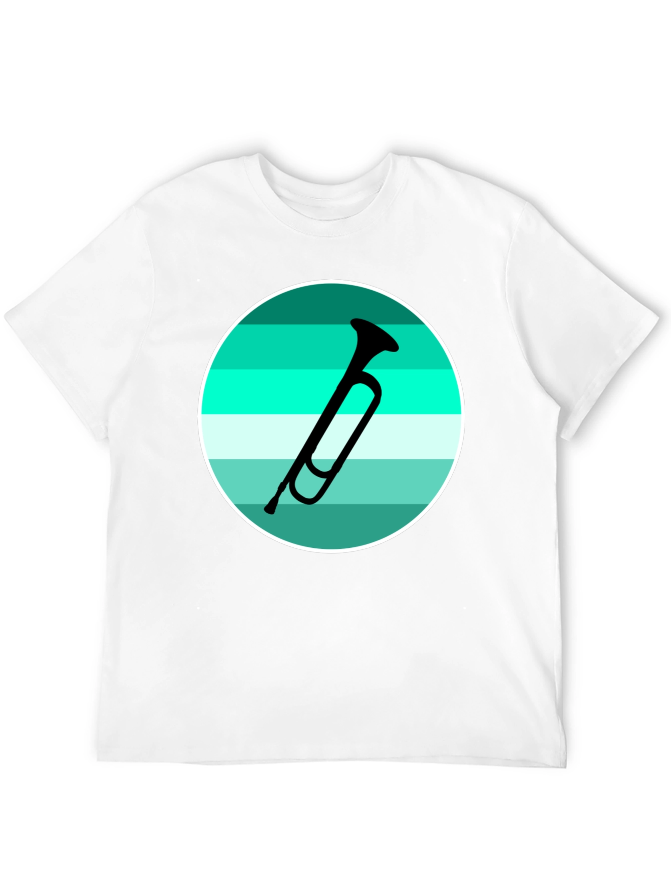 Musical Horn Graphic Tee - Black