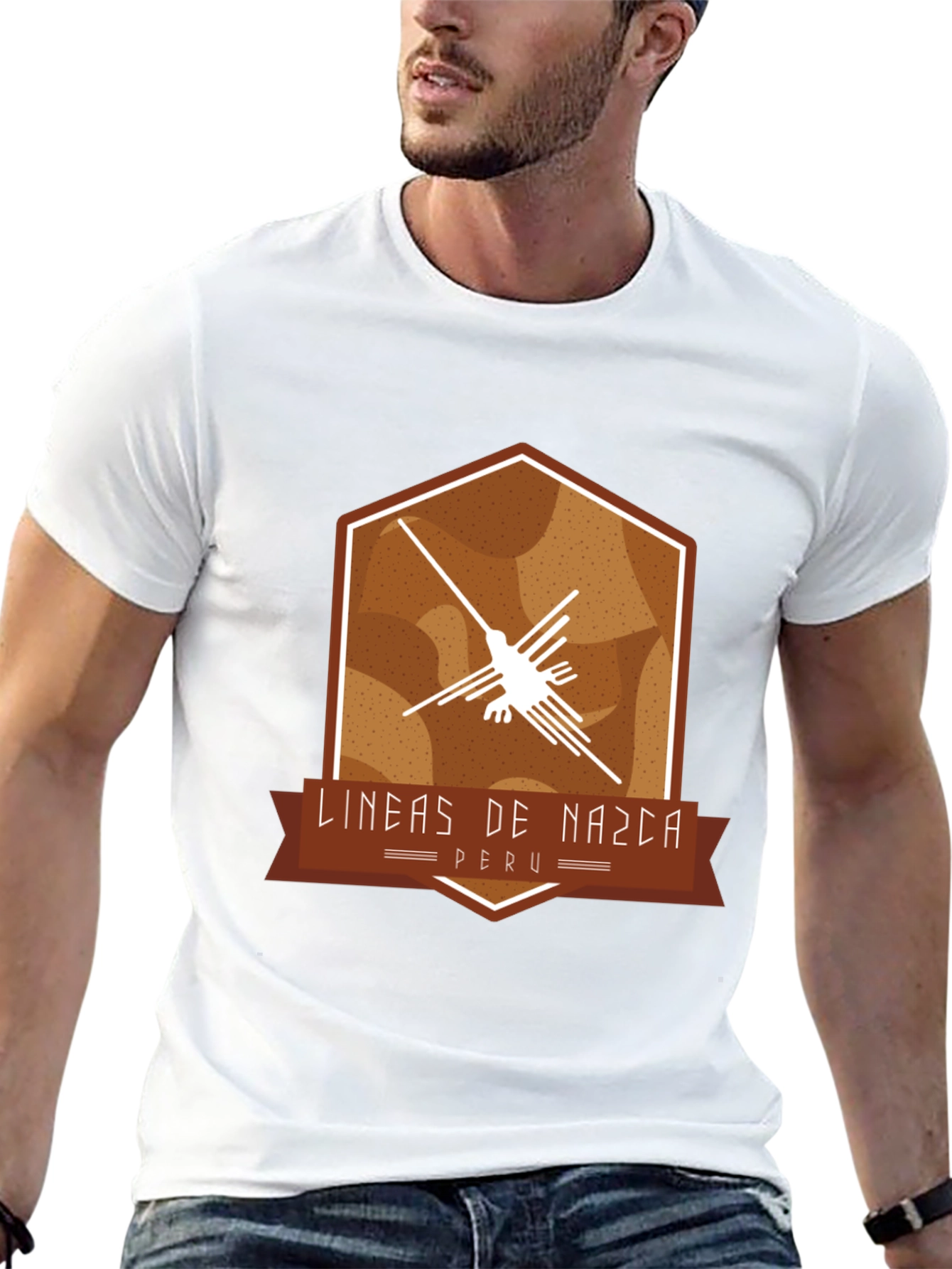 Lines of Nazca Peru T-Shirt Unique Design