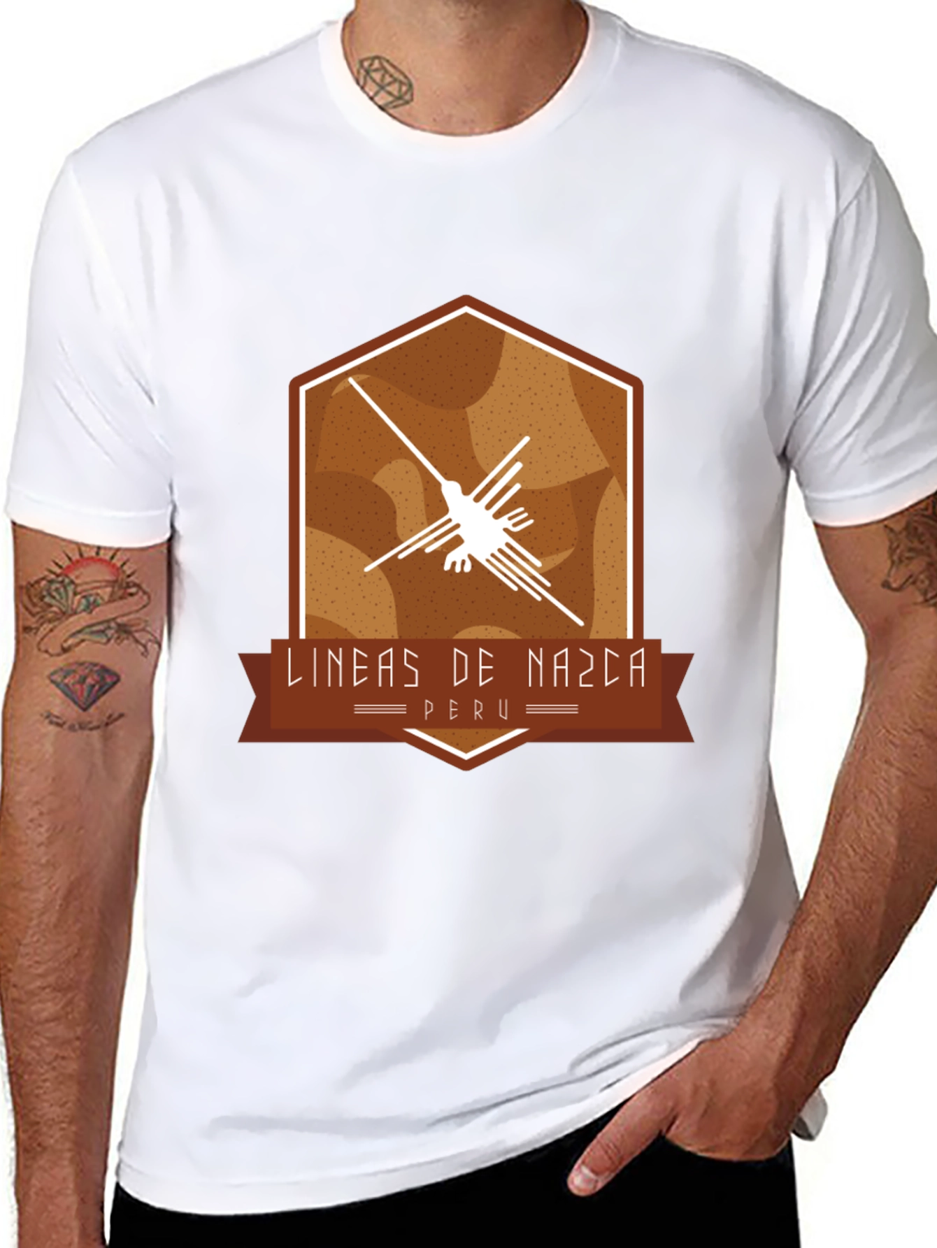 Lines of Nazca Peru T-Shirt Unique Design