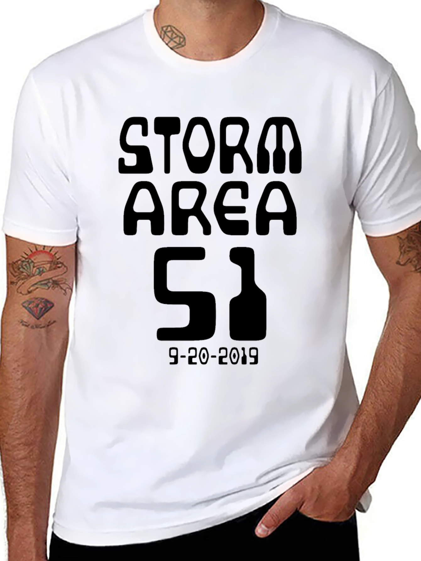 Storm Area 51 T-Shirt - Black Graphic Tee
