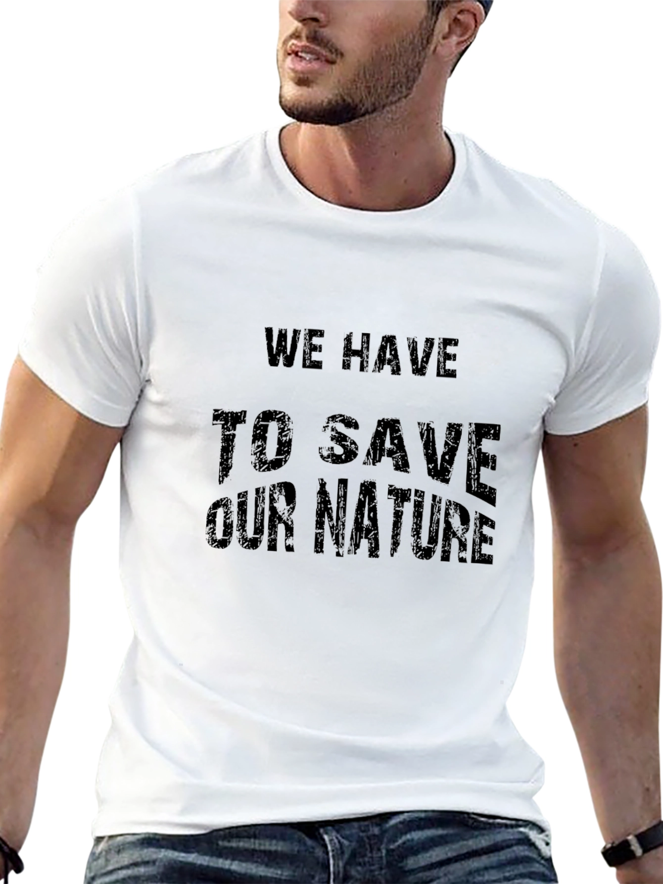 Save Our Nature Black Graphic Tee