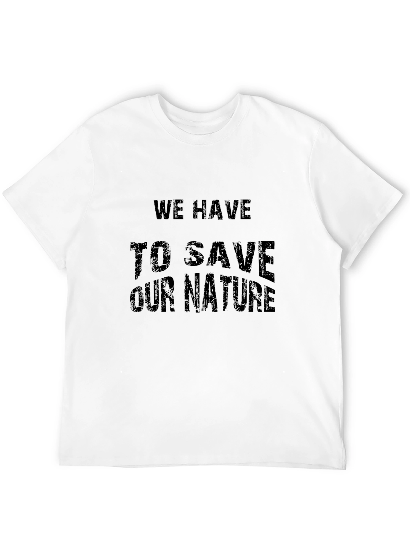 Save Our Nature Black Graphic Tee