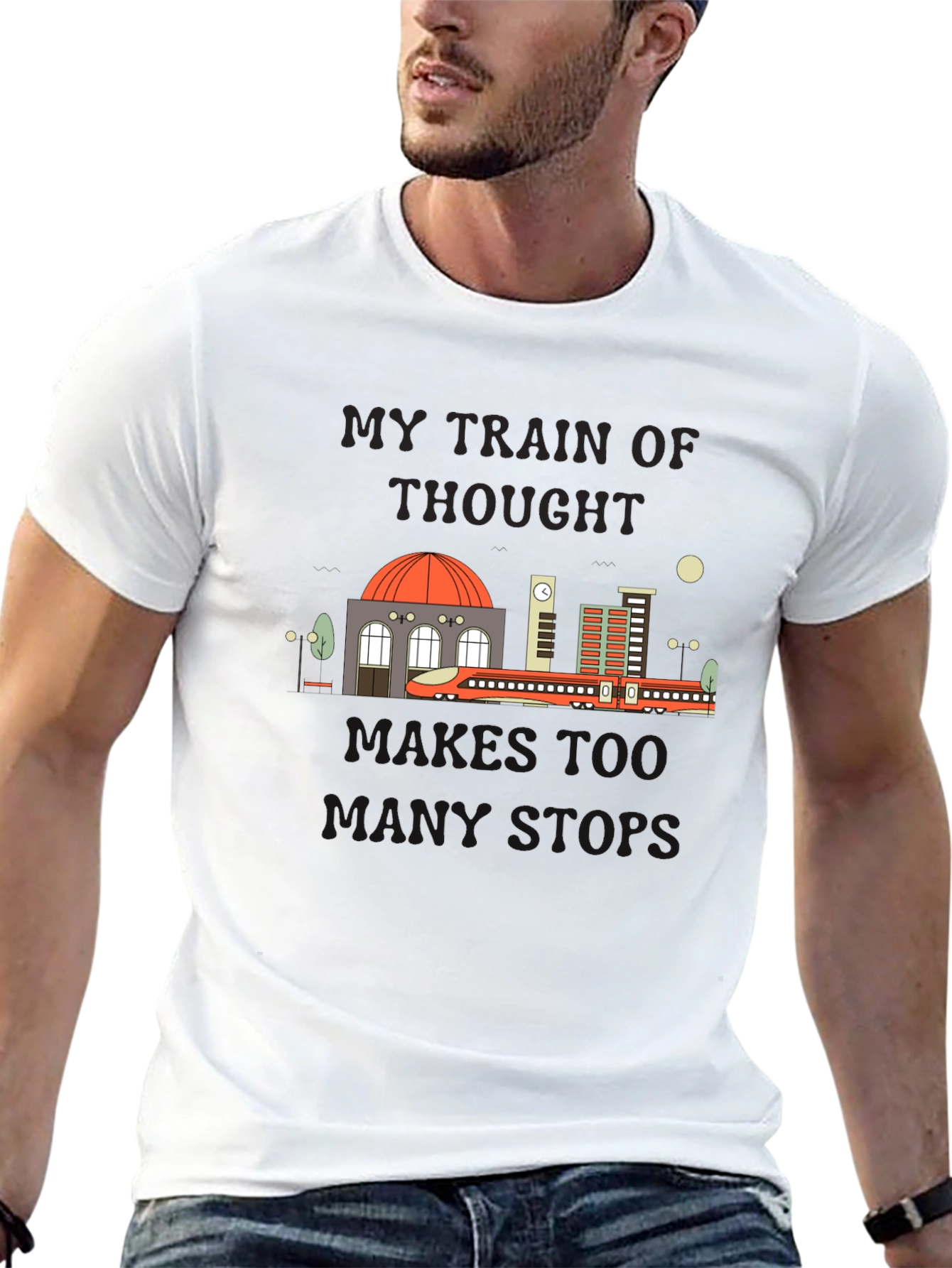 My Train Of Thought Runs Too T-Shirt