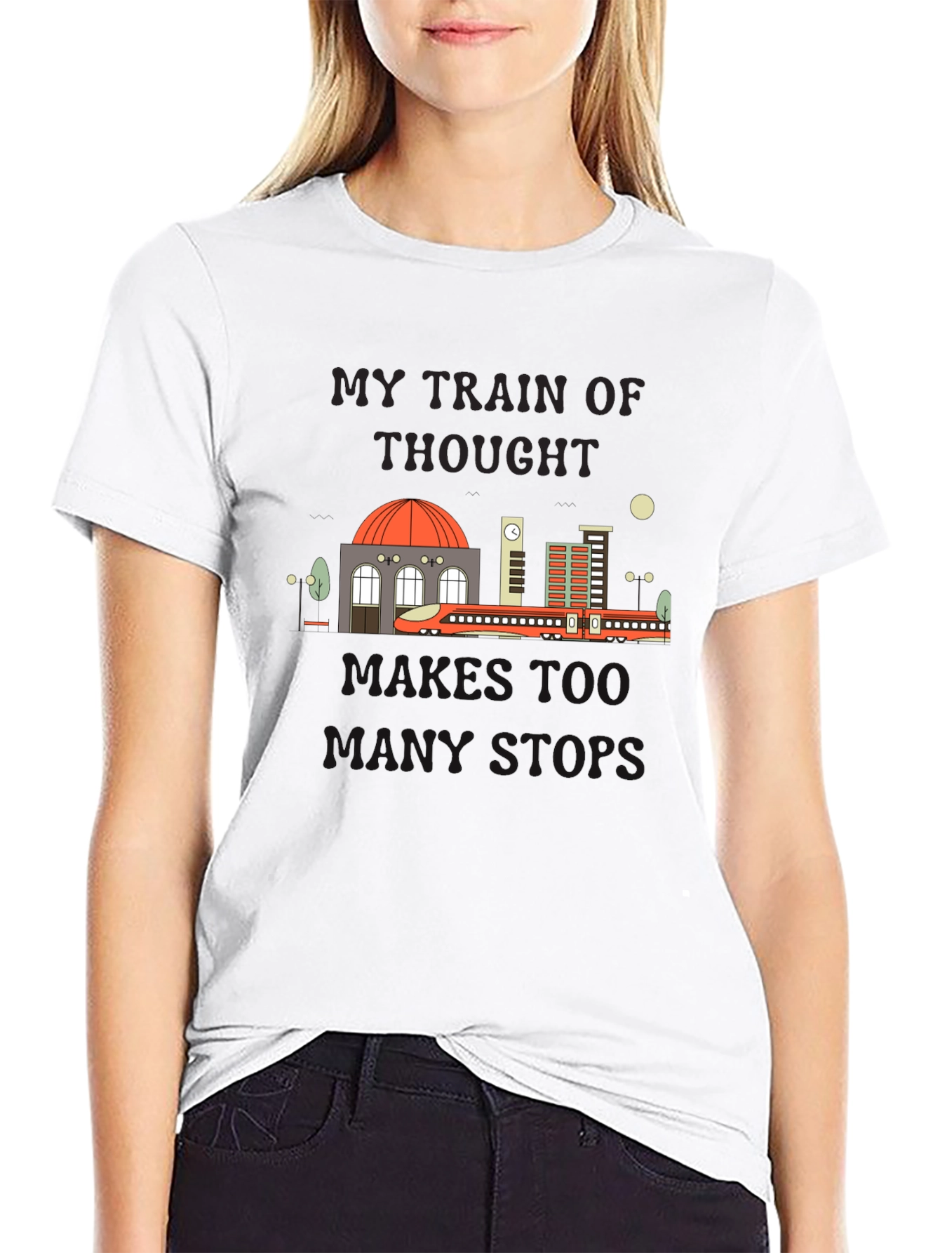 My Train Of Thought Runs Too T-Shirt