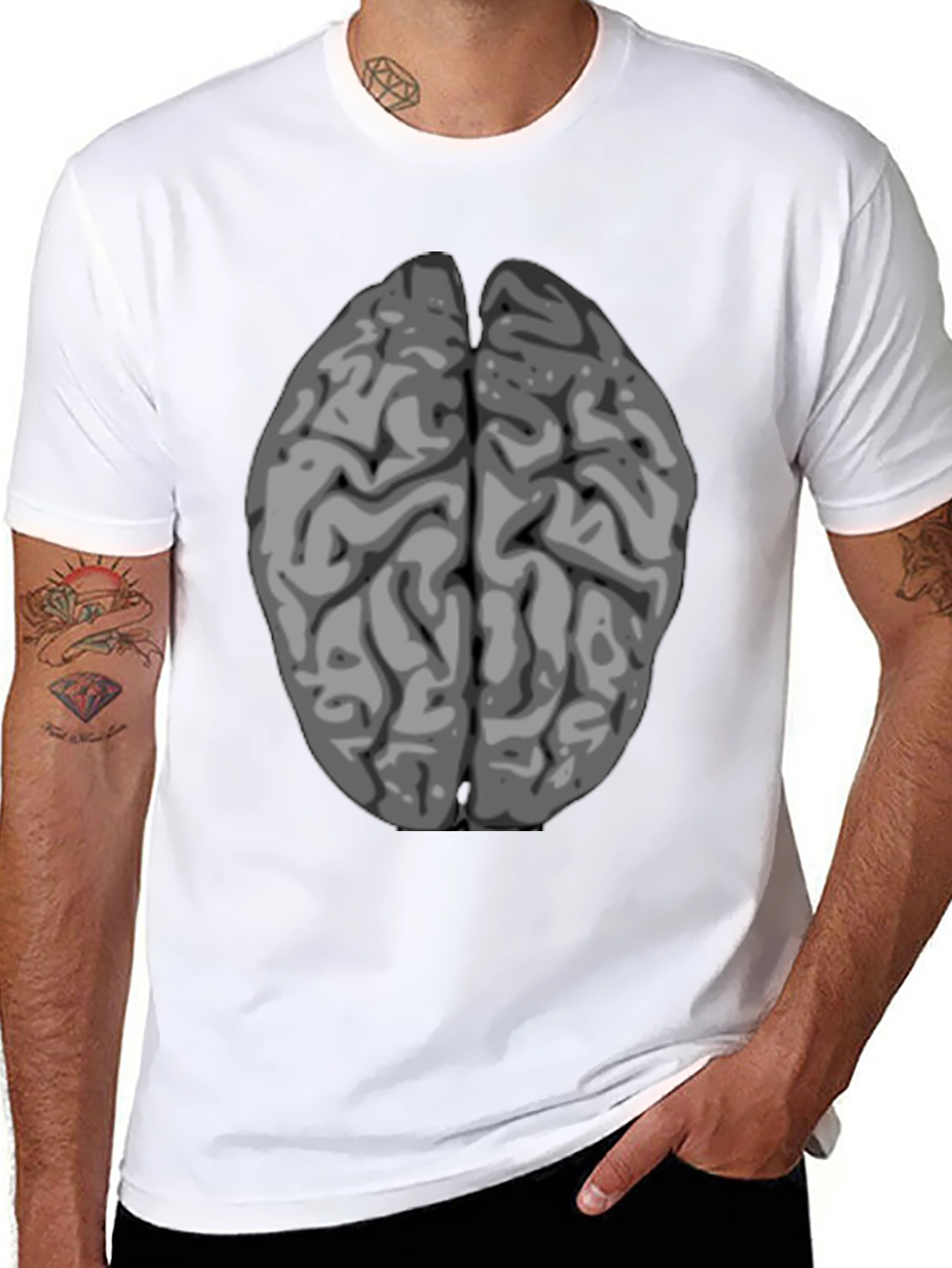 Brain Graphic Print T-Shirt