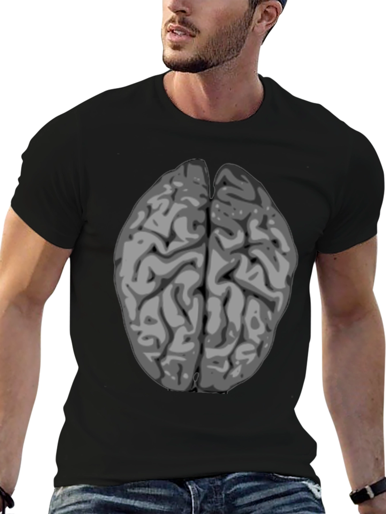 Brain Graphic Print T-Shirt