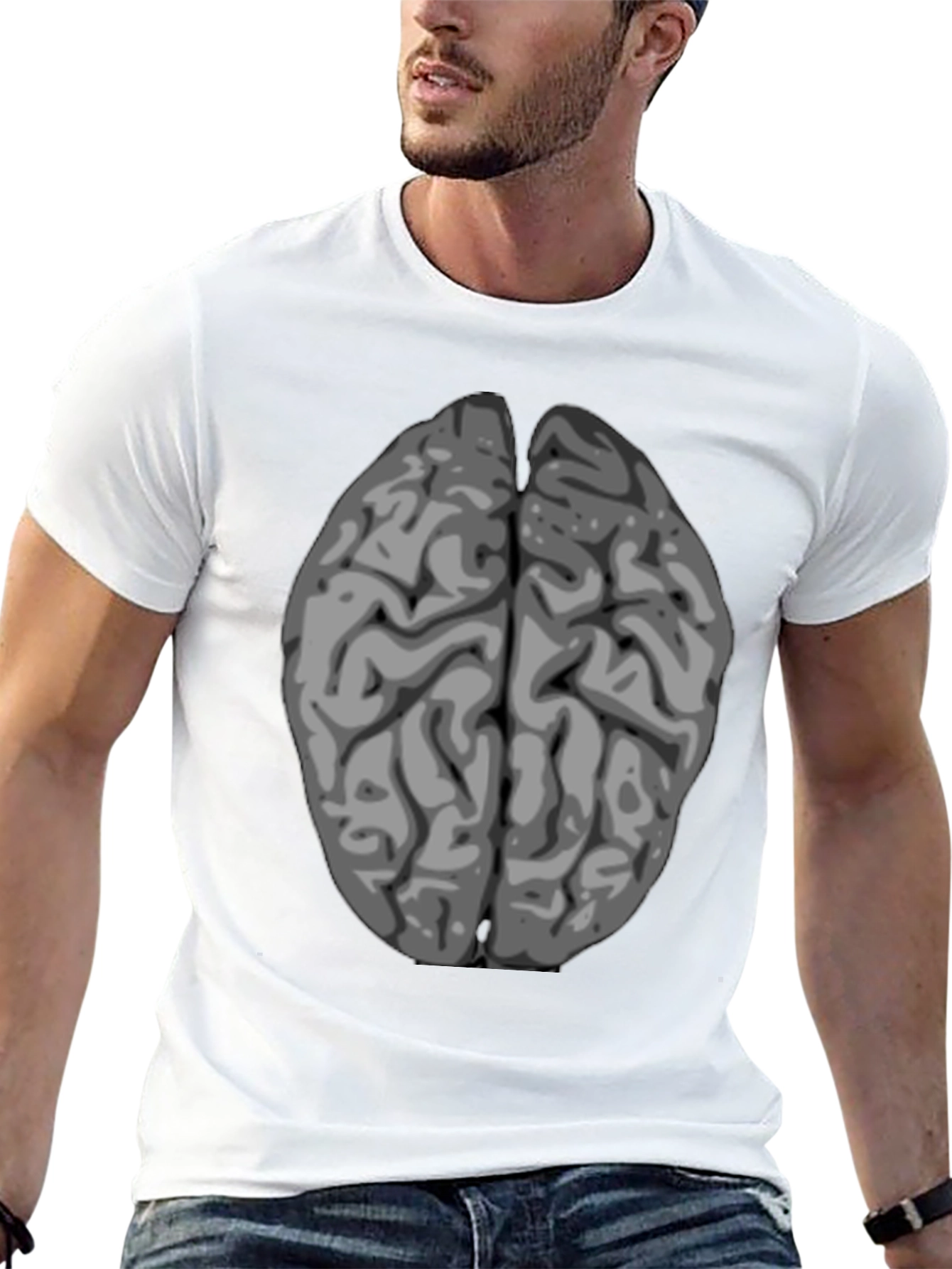Brain Graphic Print T-Shirt