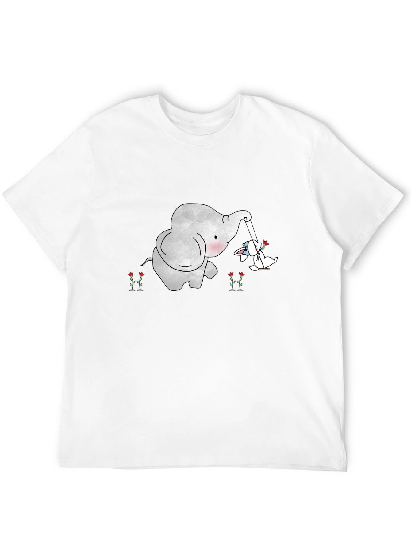 Elephant and Bunny Swing Graphic Tee