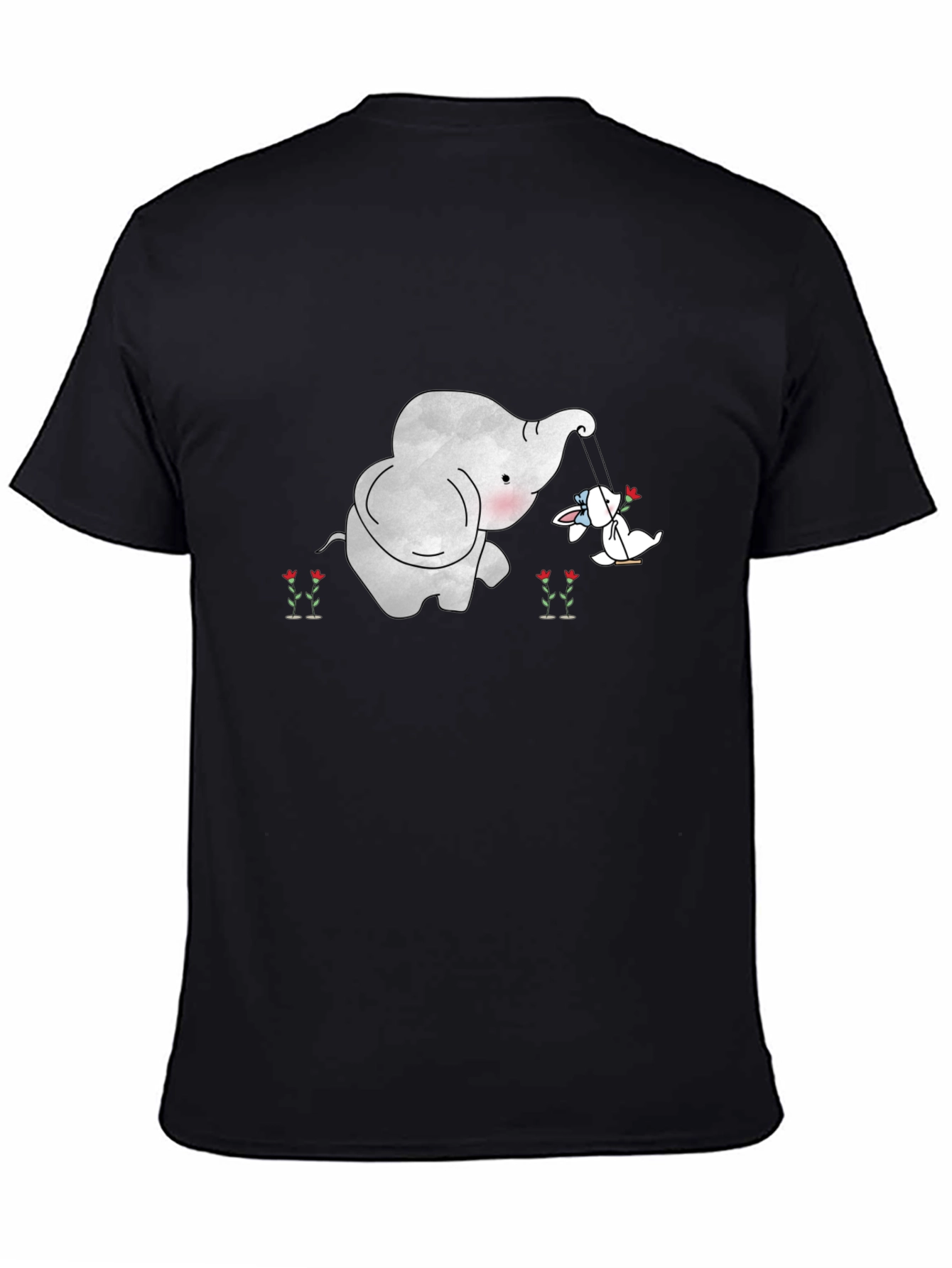 Elephant and Bunny Swing Graphic Tee